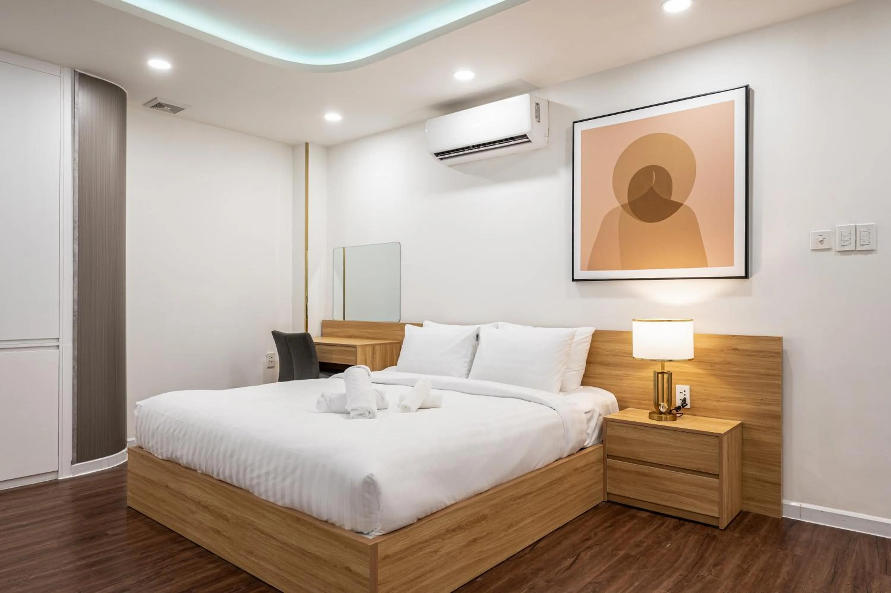 Bed in A Boi Apartment at District 3