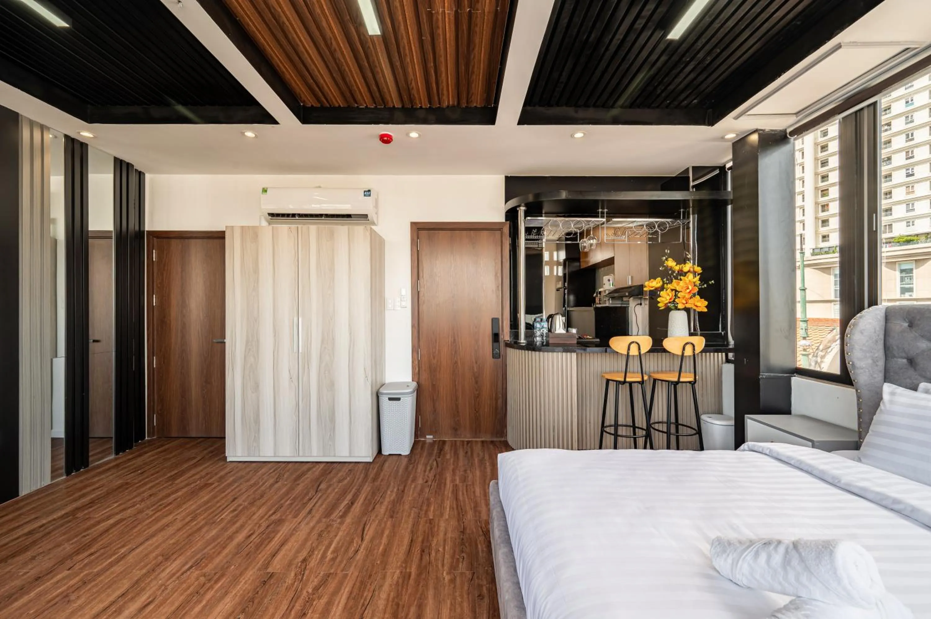 Bed in A Boi Apartment at District 3