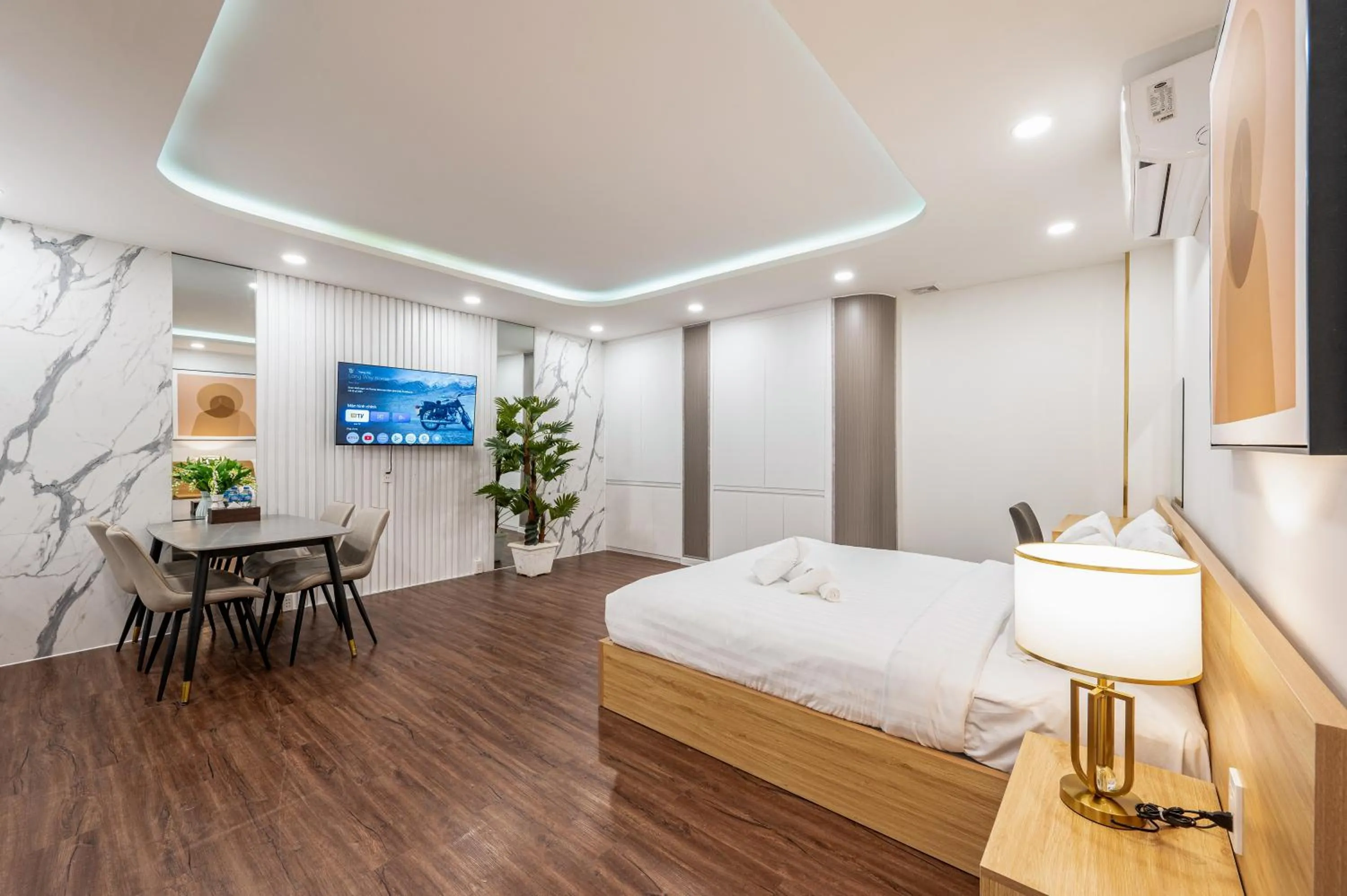 Bed in A Boi Apartment at District 3