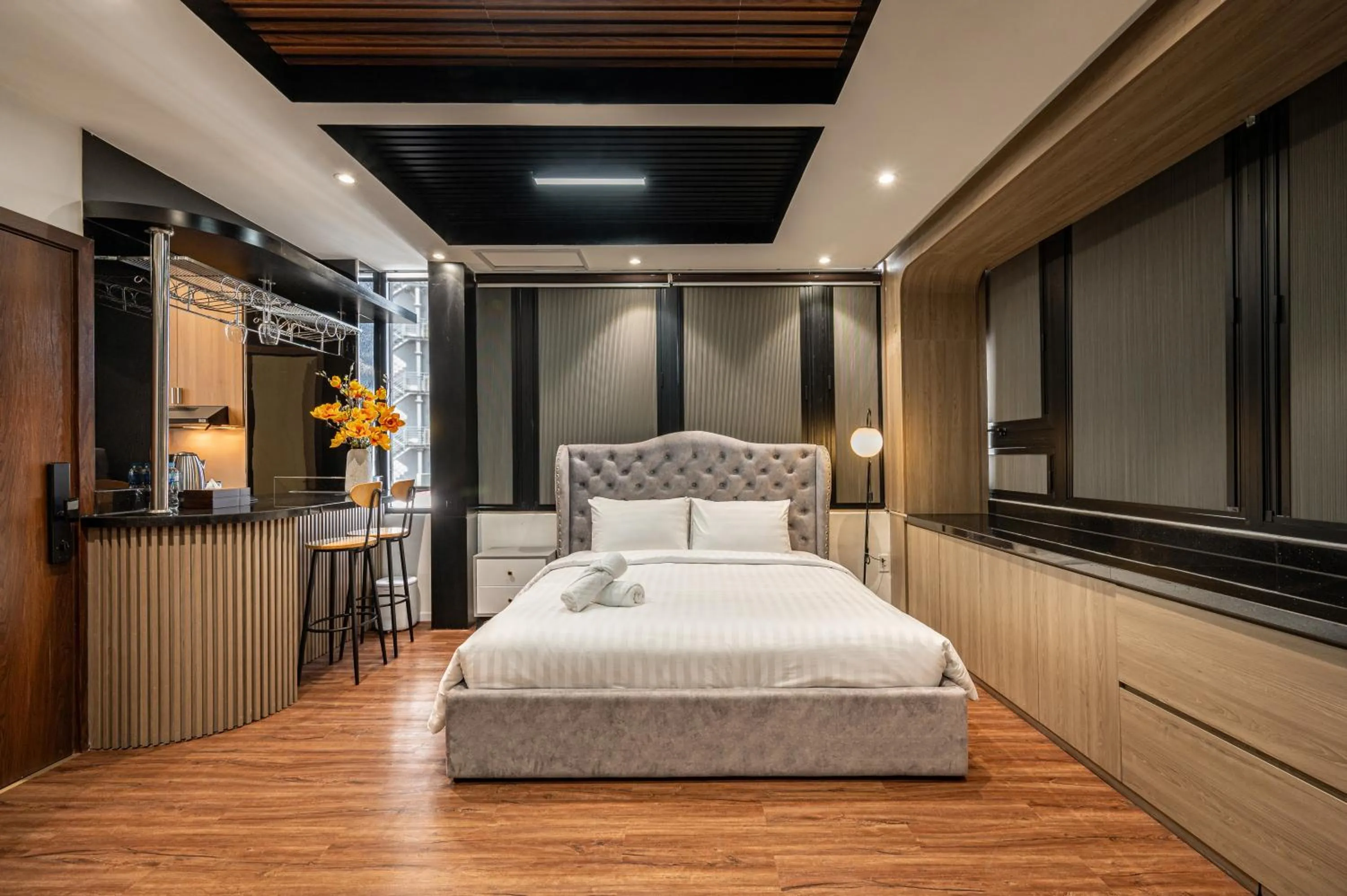 Bed in A Boi Apartment at District 3