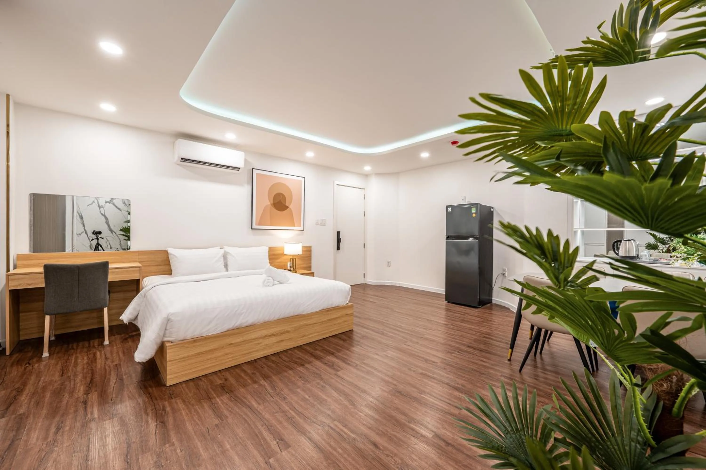 Bed in A Boi Apartment at District 3