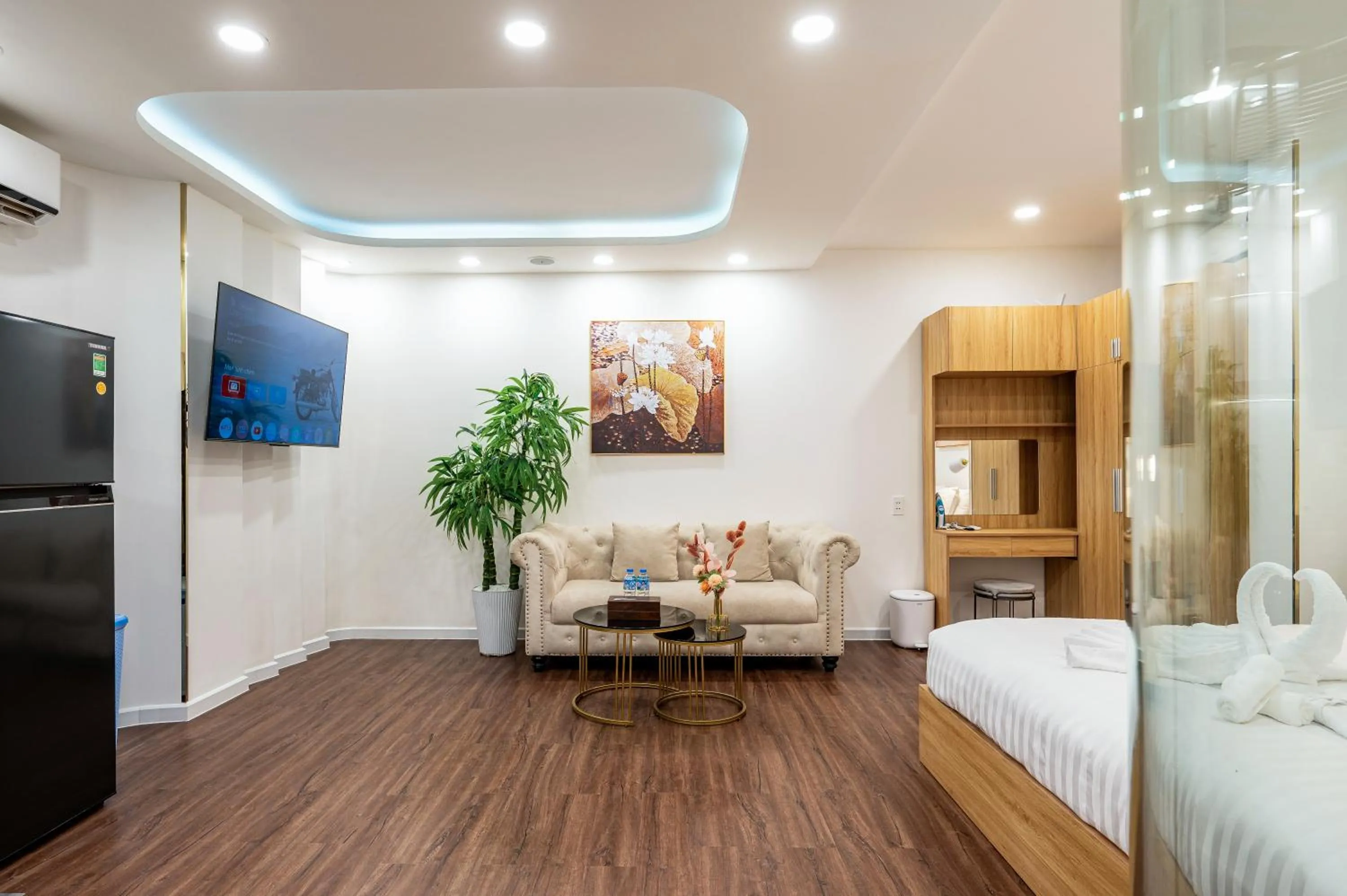Bed in A Boi Apartment at District 3