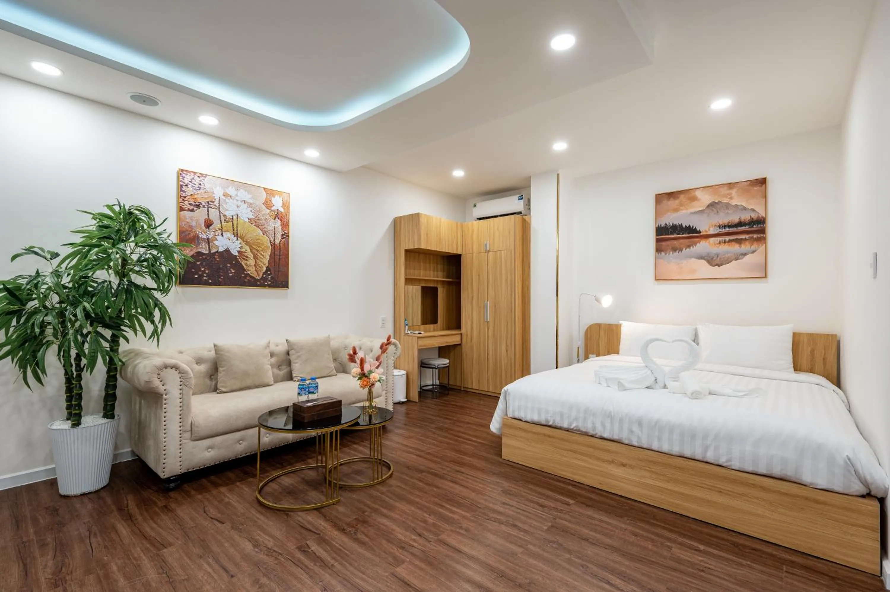 Bed in A Boi Apartment at District 3