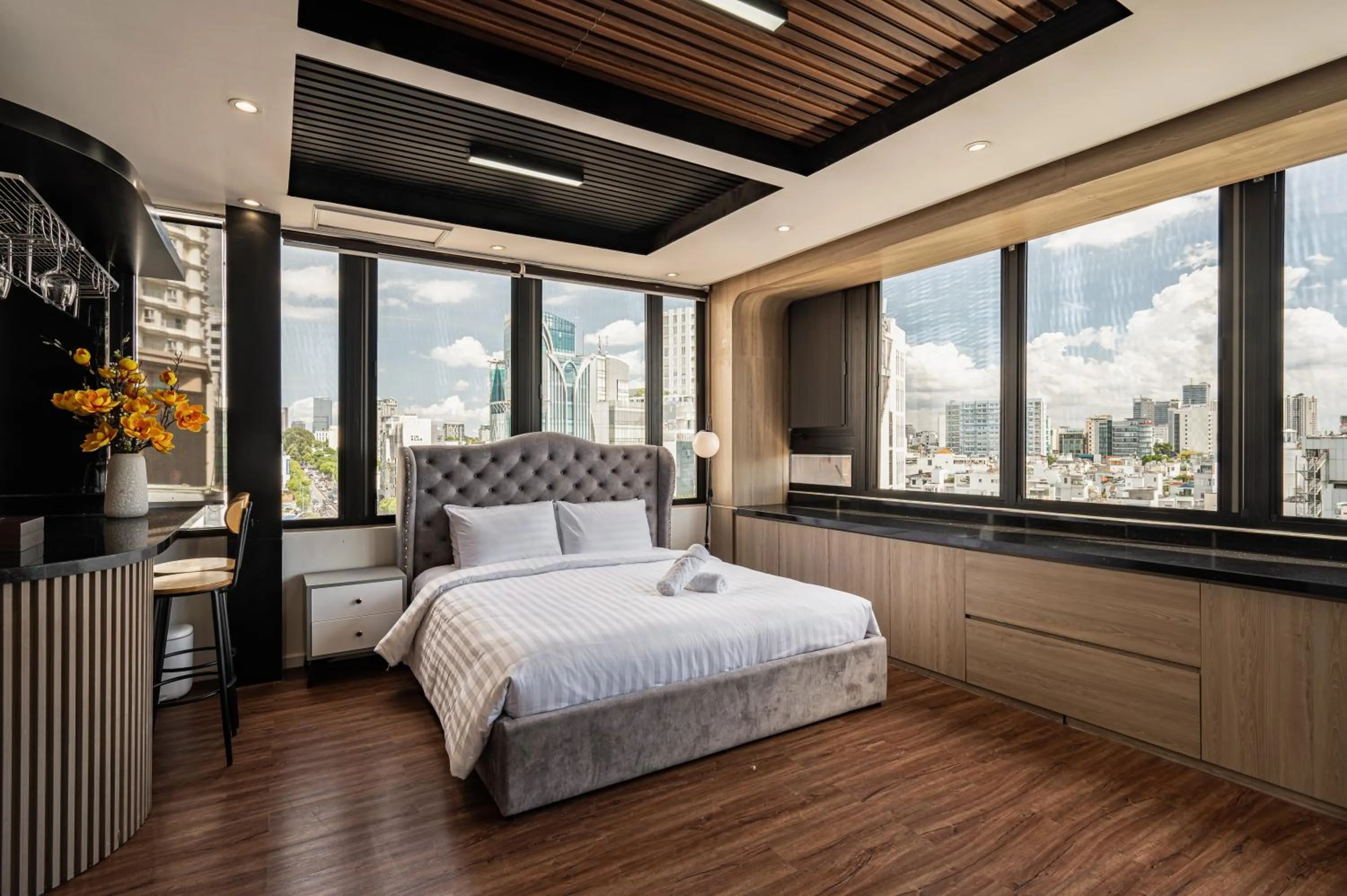 Bed in A Boi Apartment at District 3