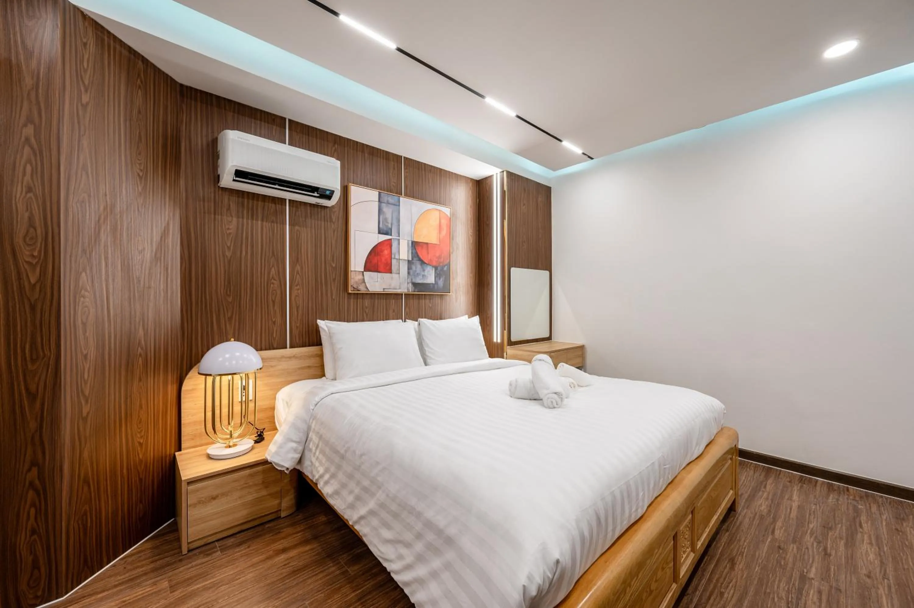 Bed in A Boi Apartment at District 3