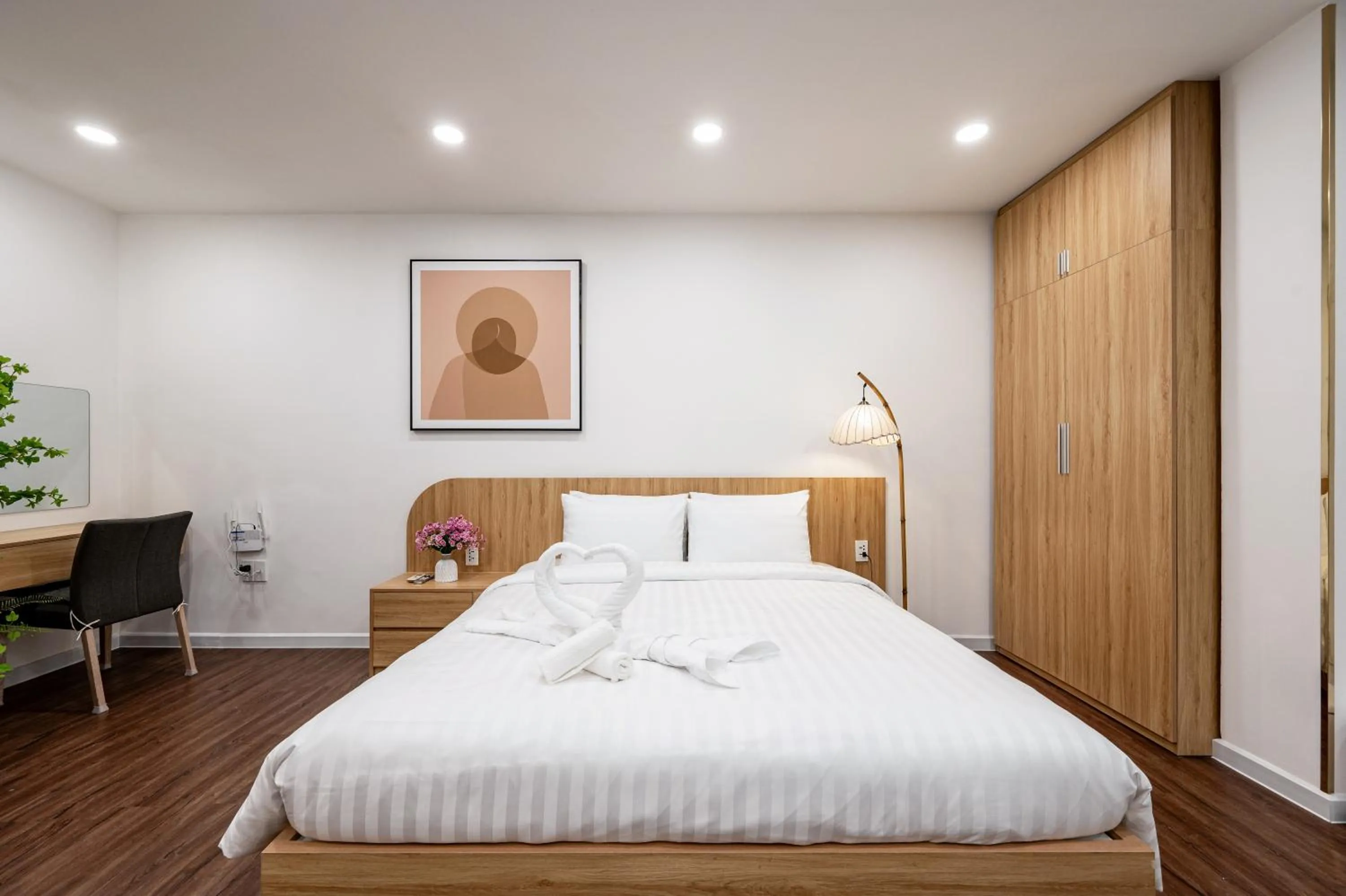 Bed in A Boi Apartment at District 3