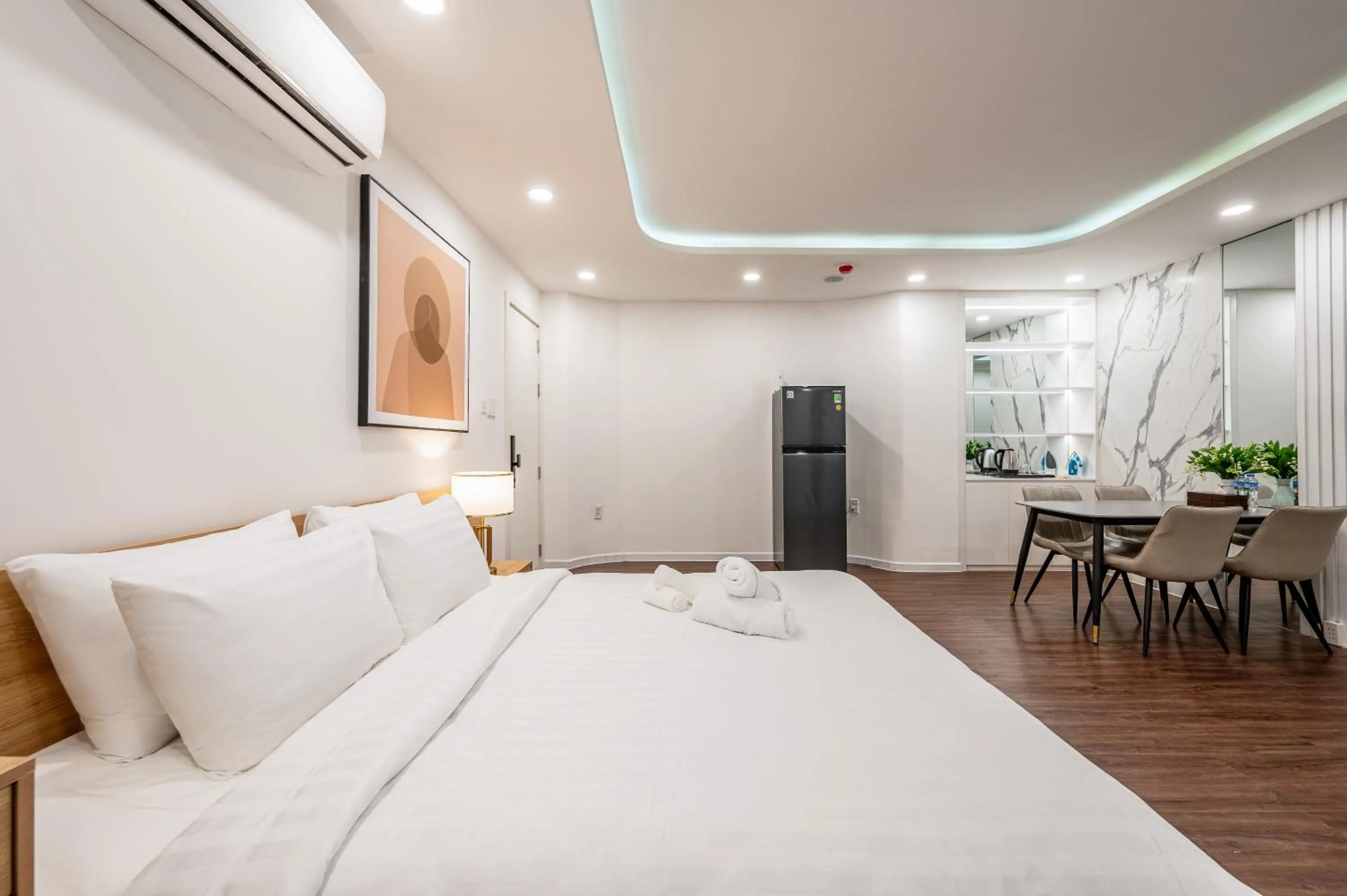 Bed in A Boi Apartment at District 3