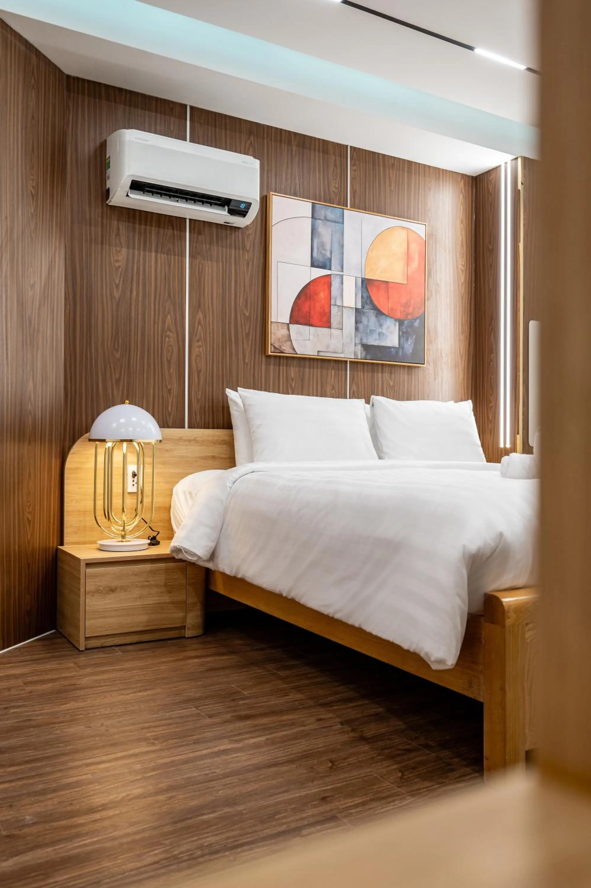 Bed in A Boi Apartment at District 3