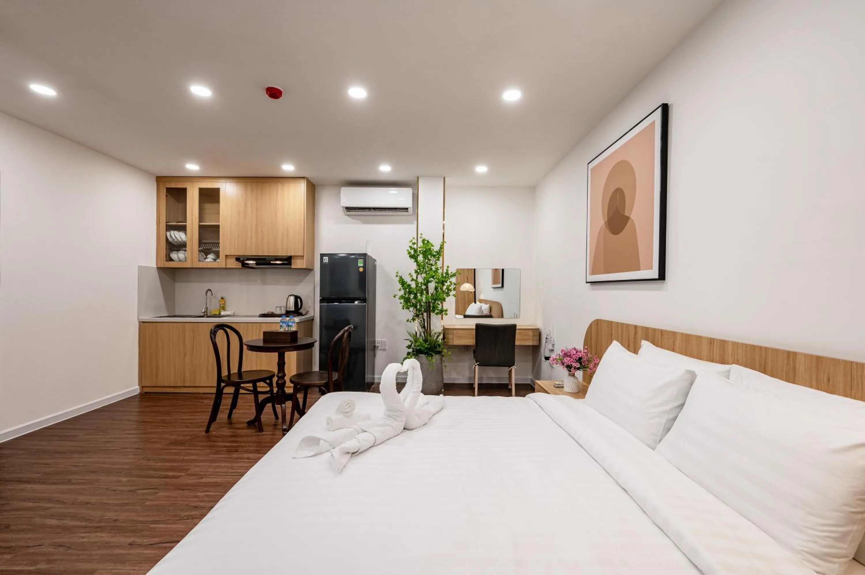 Bed in A Boi Apartment at District 3