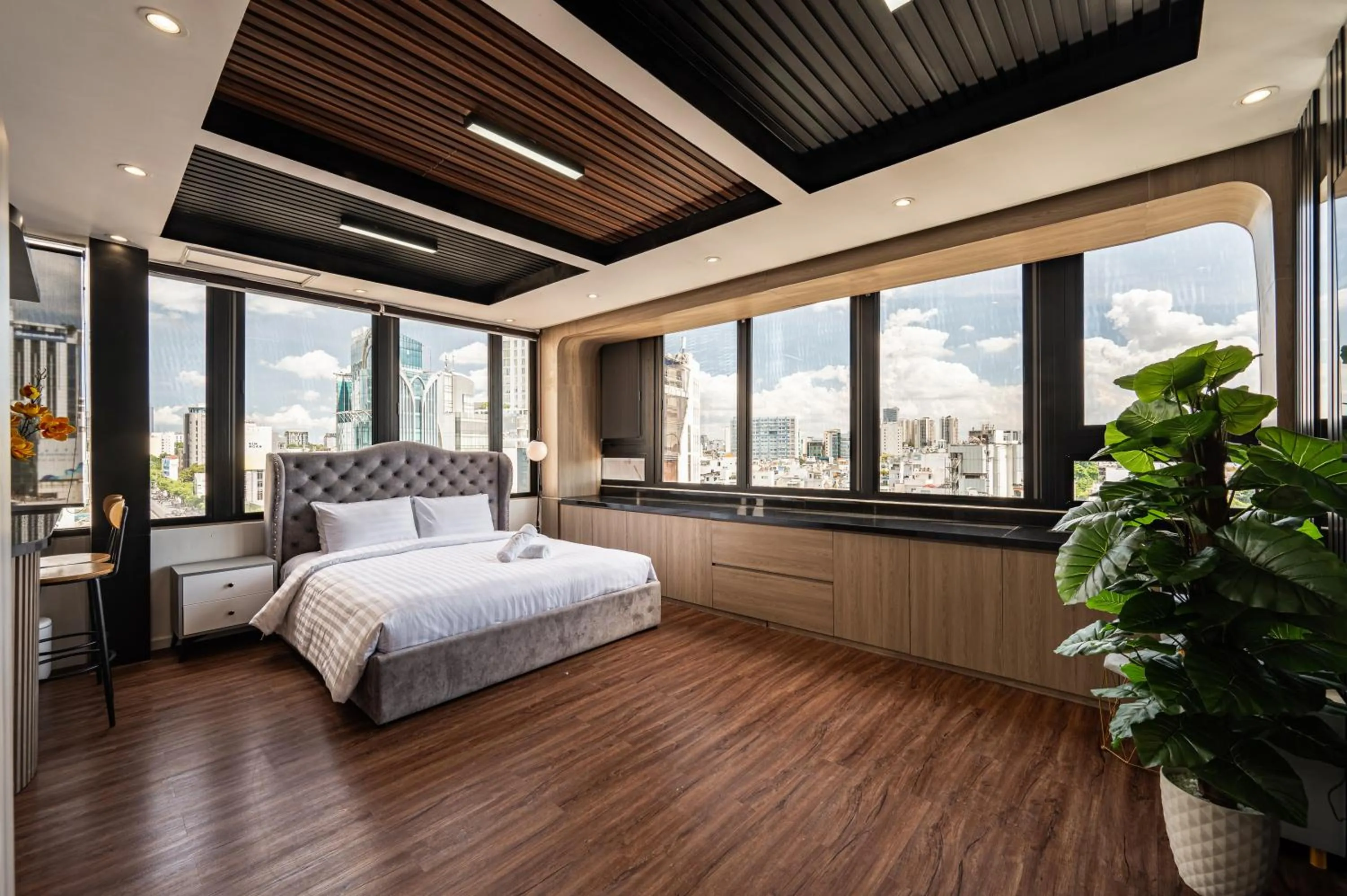 Bed in A Boi Apartment at District 3