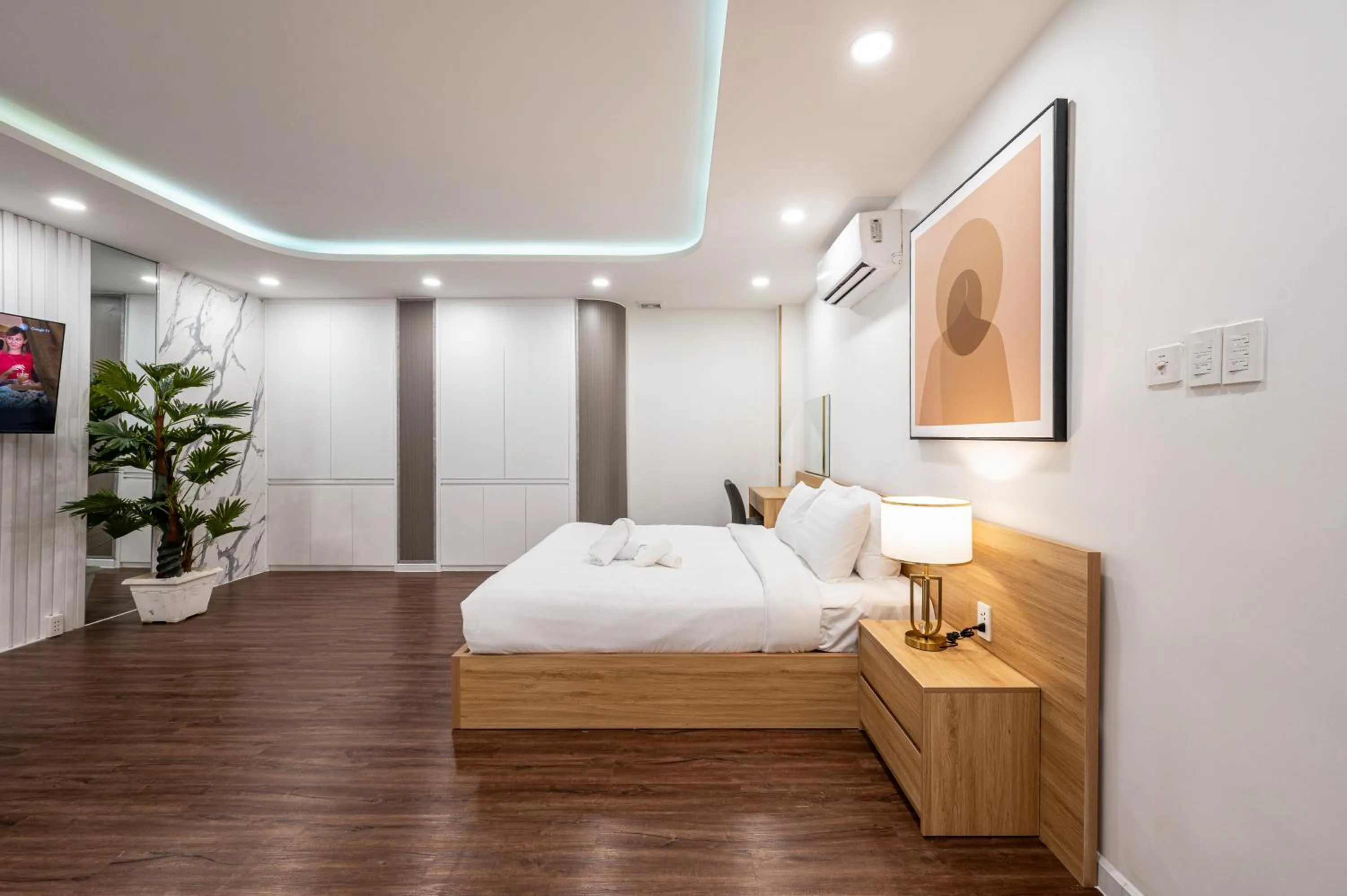Bed in A Boi Apartment at District 3