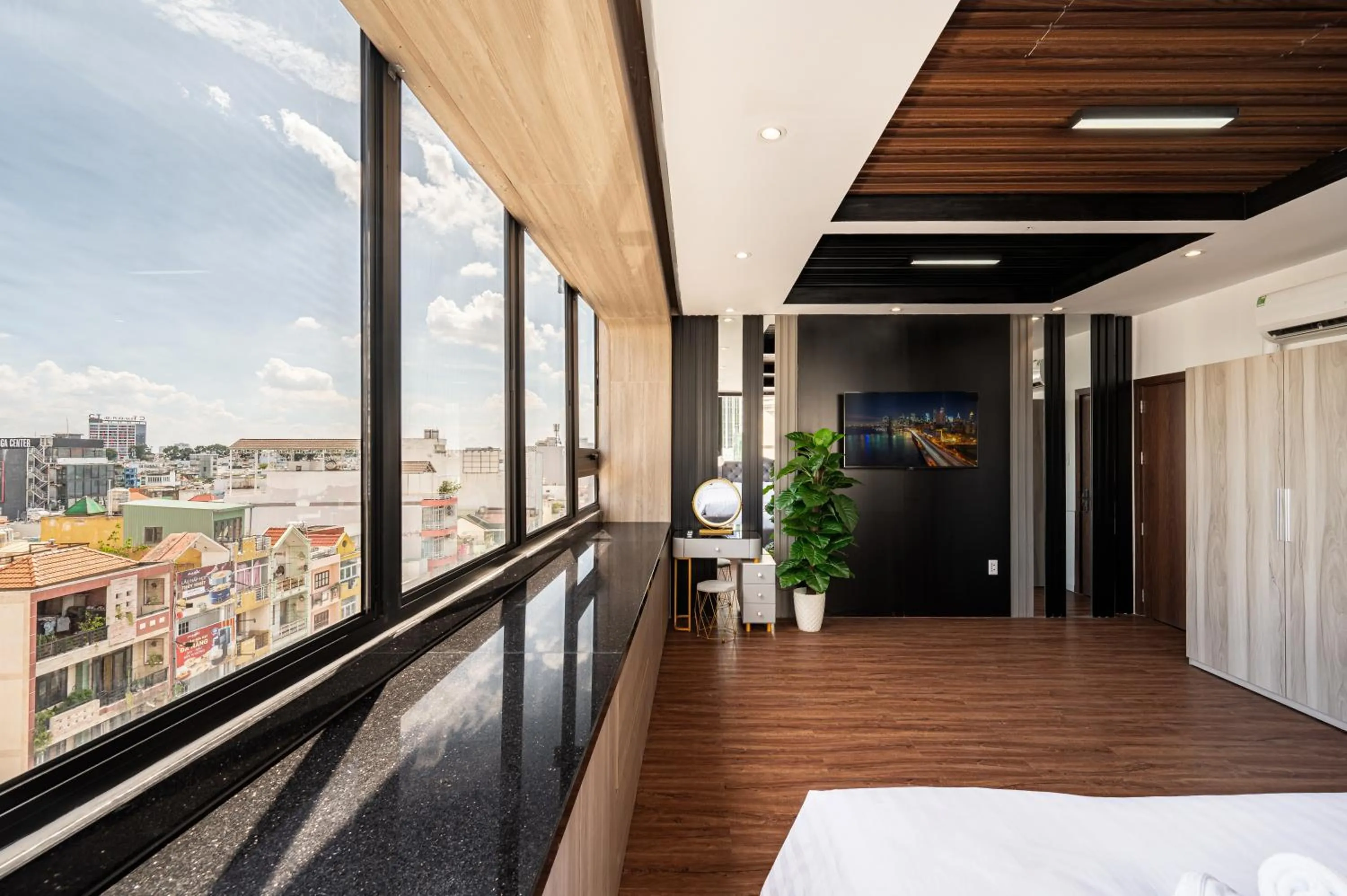 TV and multimedia, Bed in A Boi Apartment at District 3