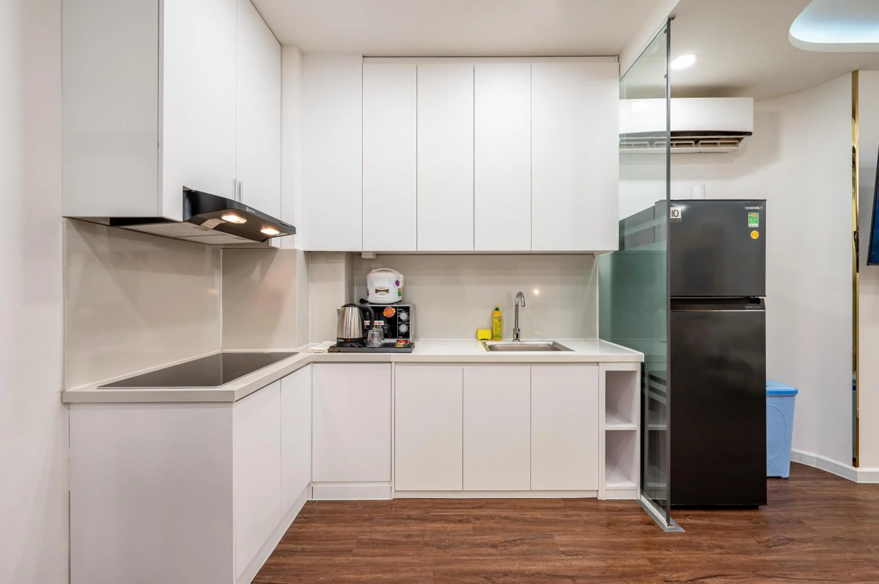 Kitchen or kitchenette in A Boi Apartment at District 3