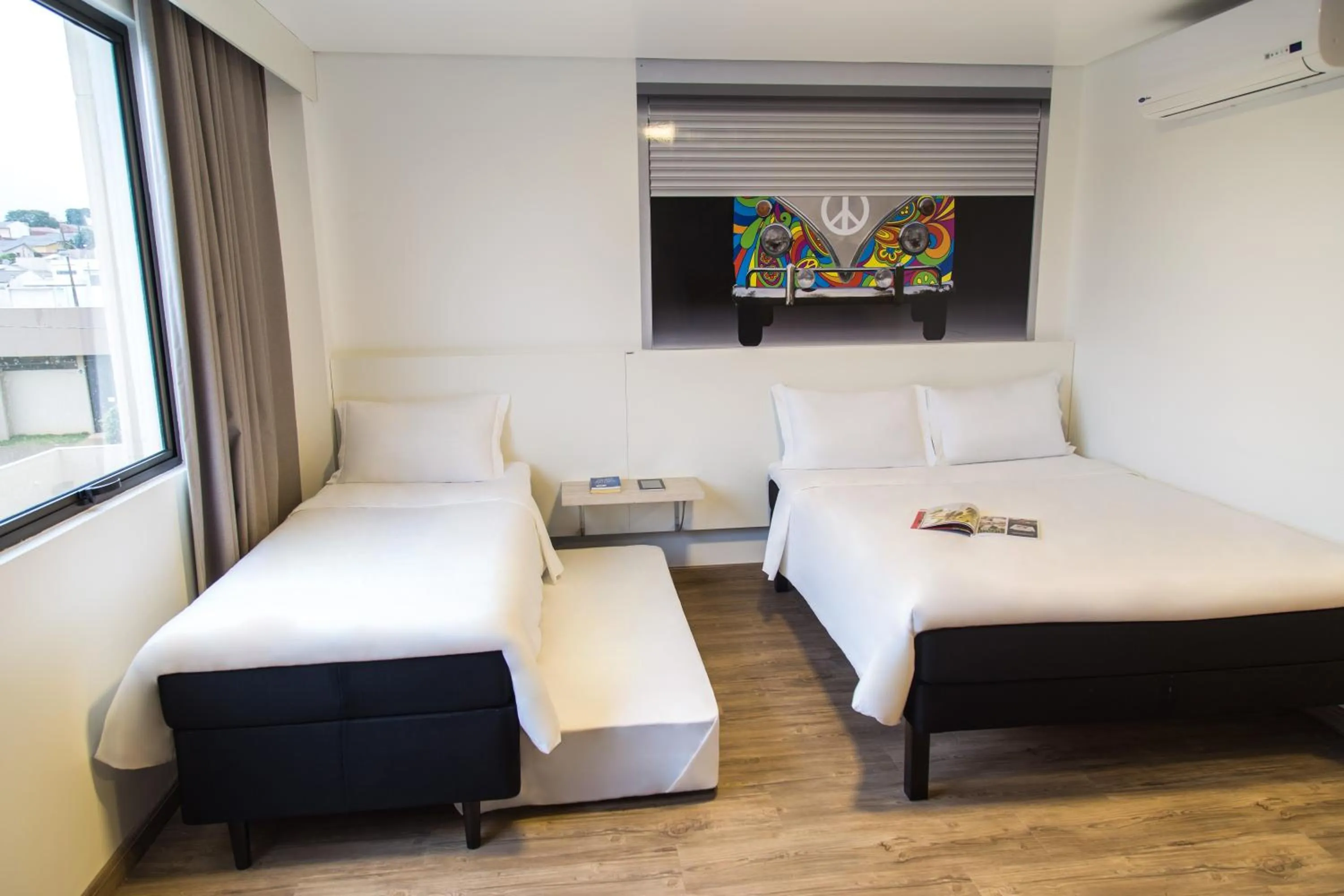 Bed in Hotel Caiuá Lago Umuarama