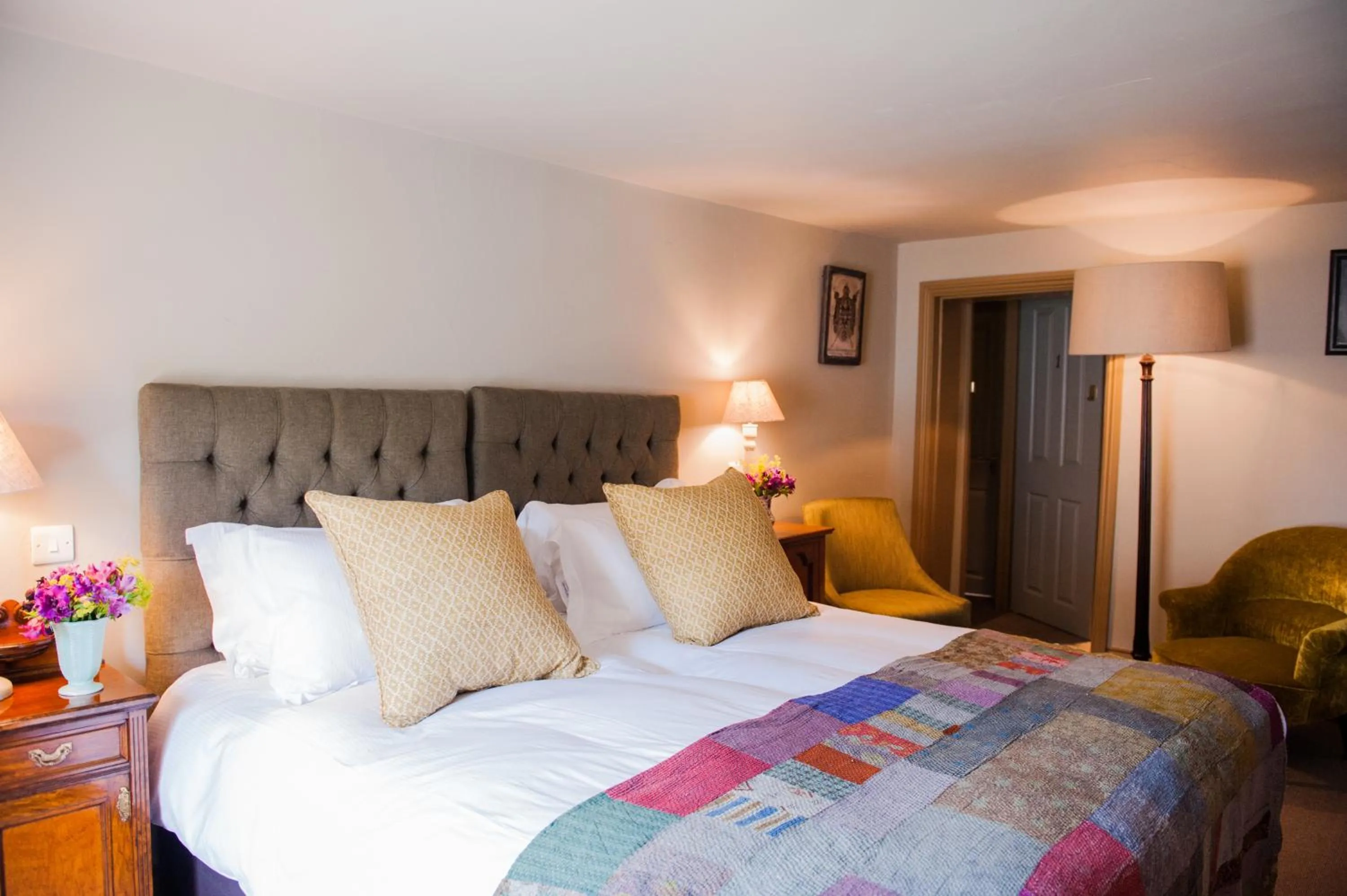 Bed in The White Hart, Overton