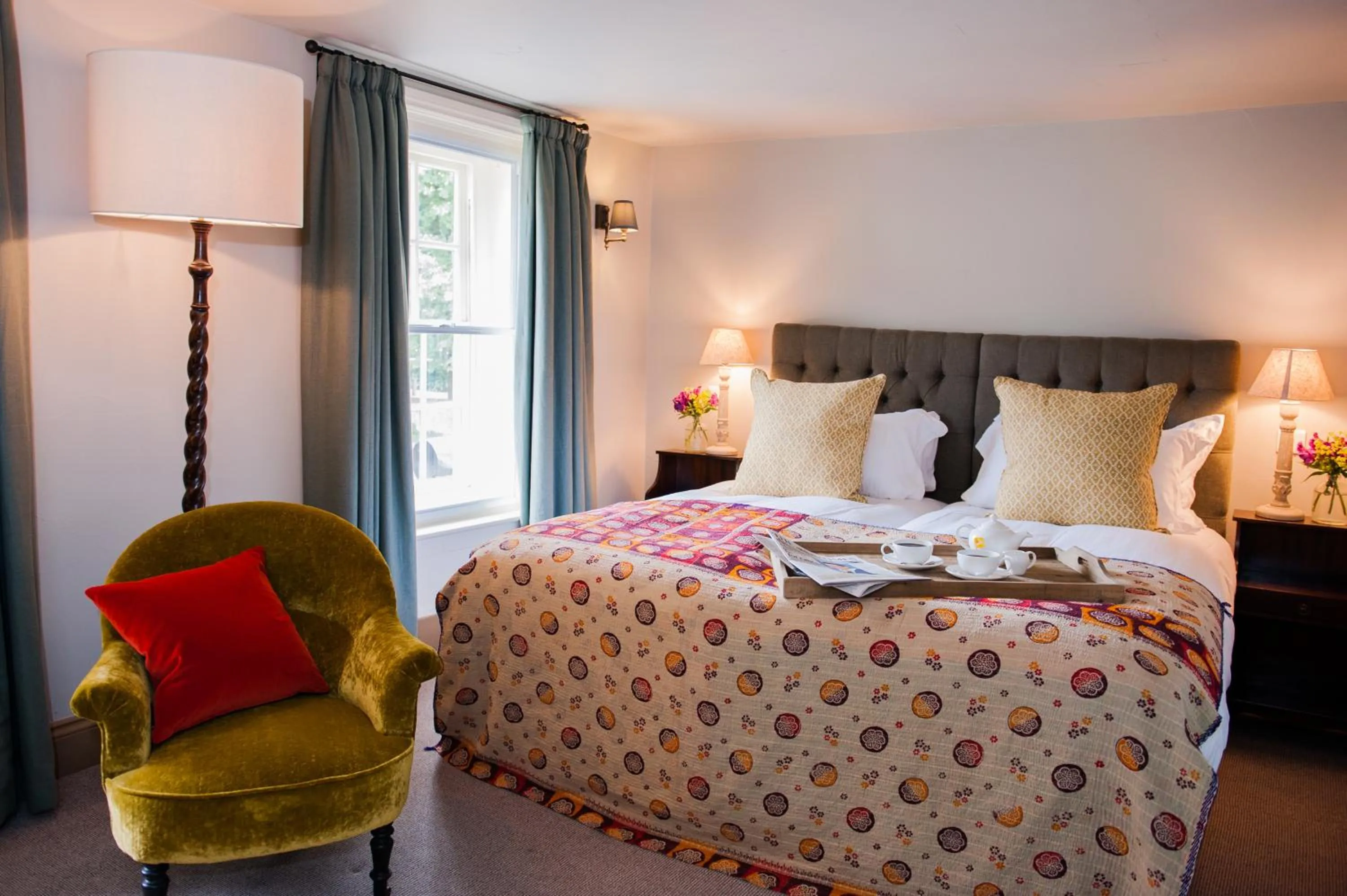 Bed in The White Hart, Overton