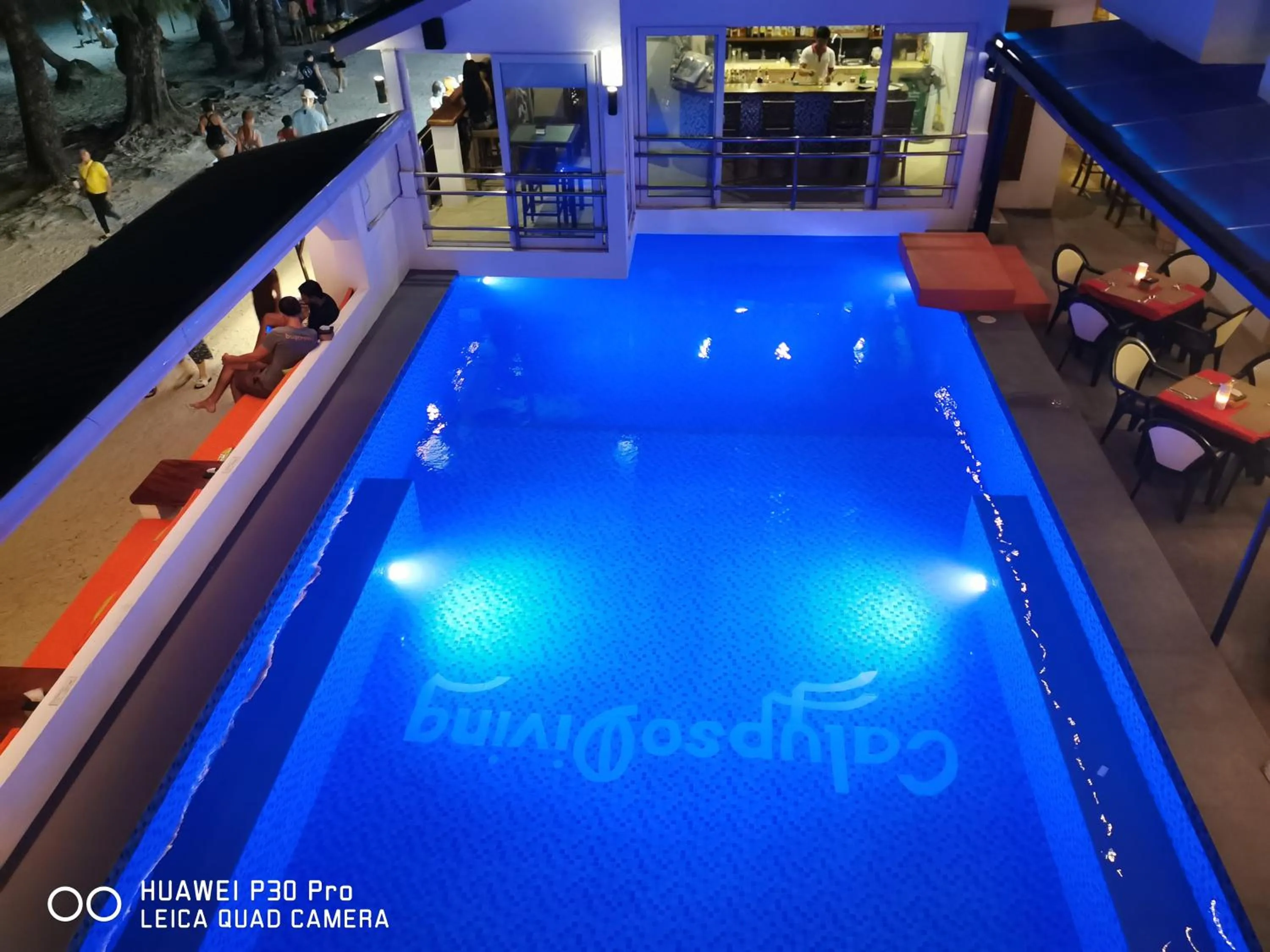 Pool view in Calypso Beach and Dive Resort