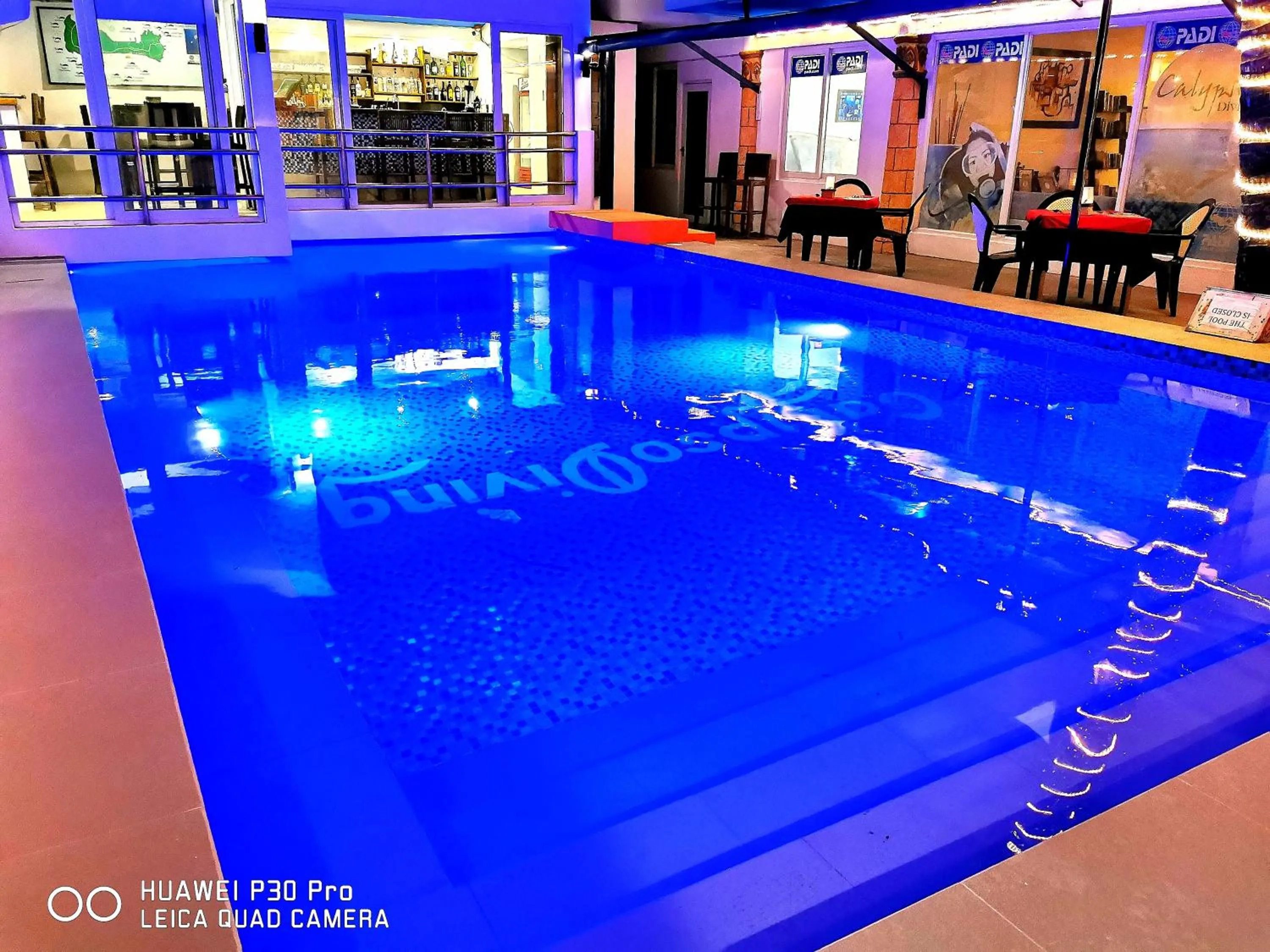 Pool view in Calypso Beach and Dive Resort