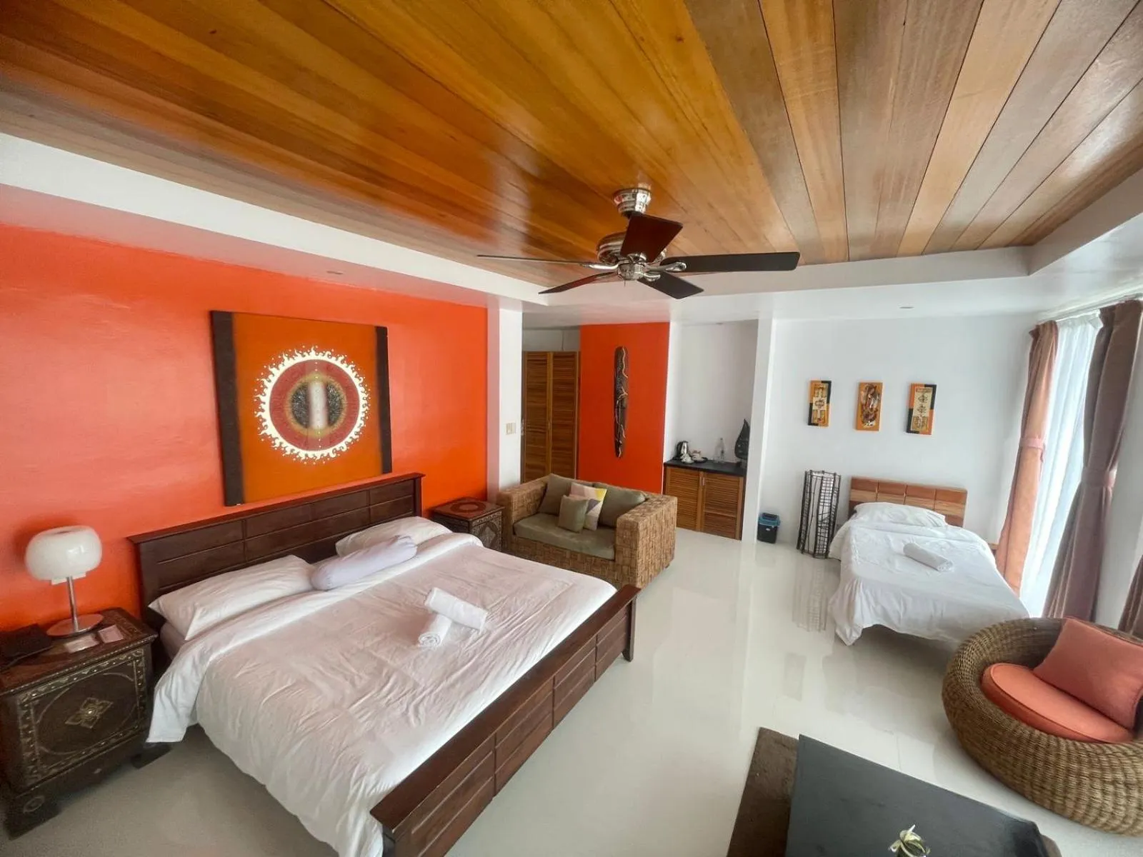 Bed in Calypso Beach and Dive Resort