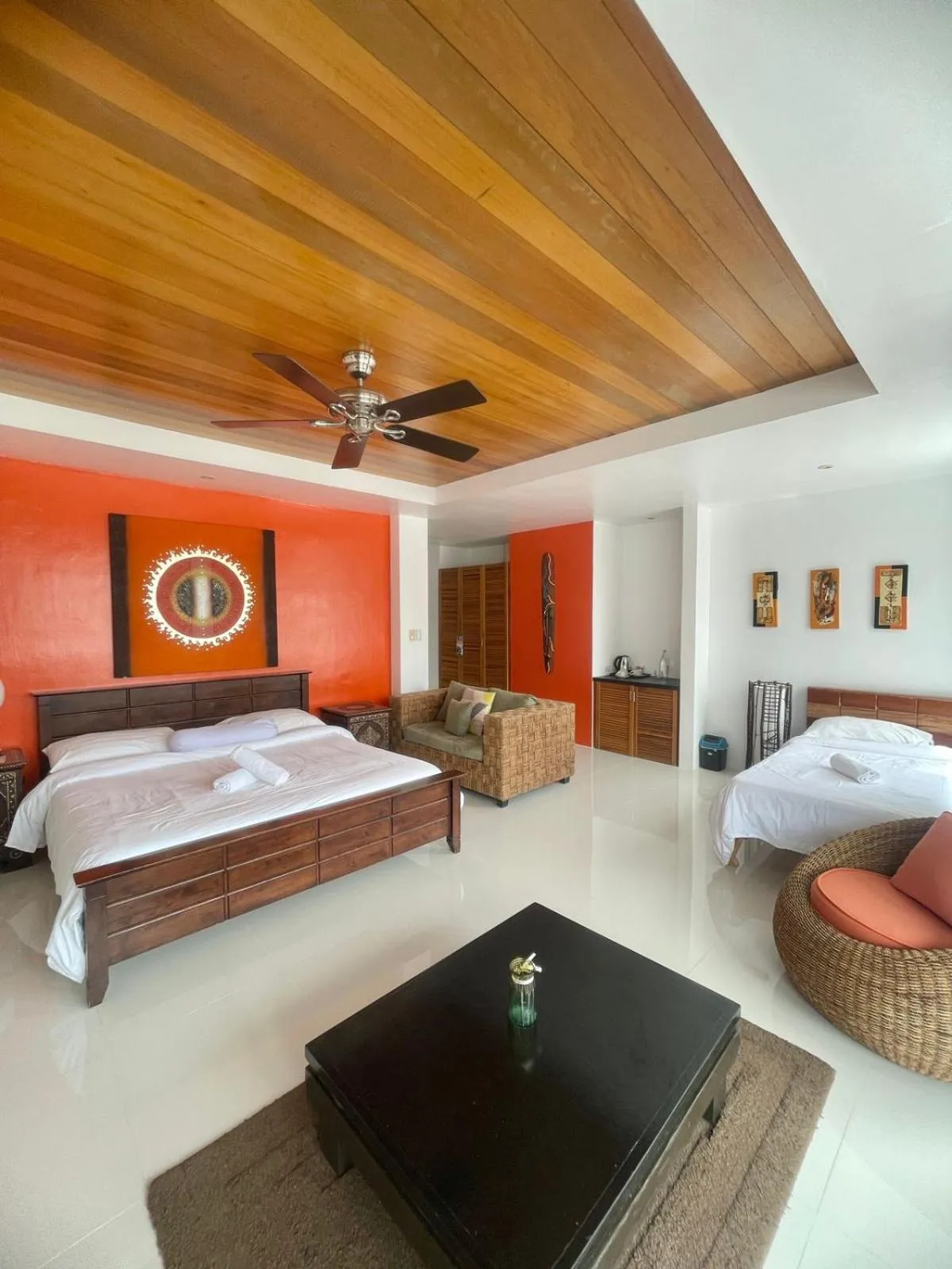 Bed in Calypso Beach and Dive Resort