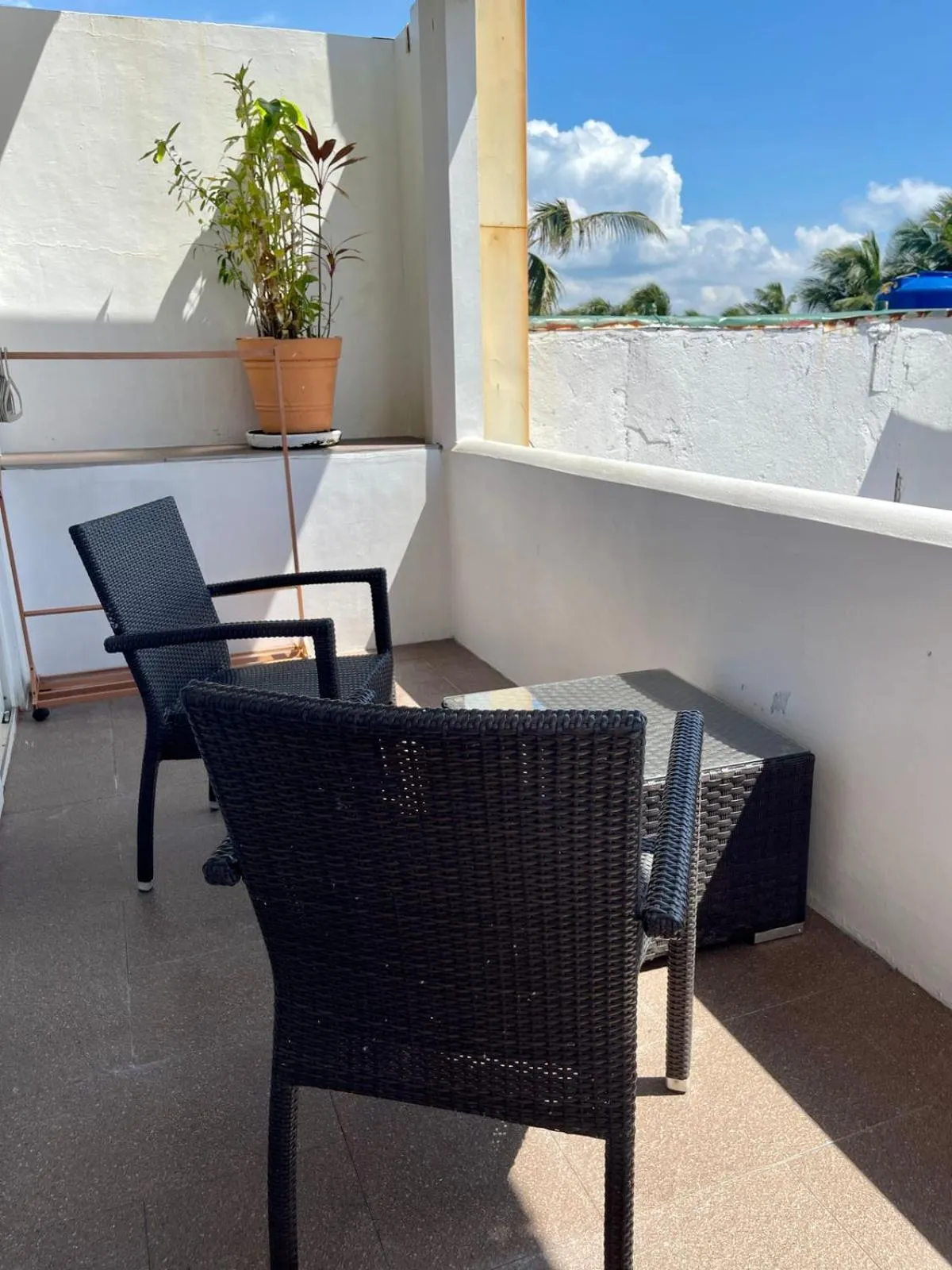 Seating area in Calypso Beach and Dive Resort