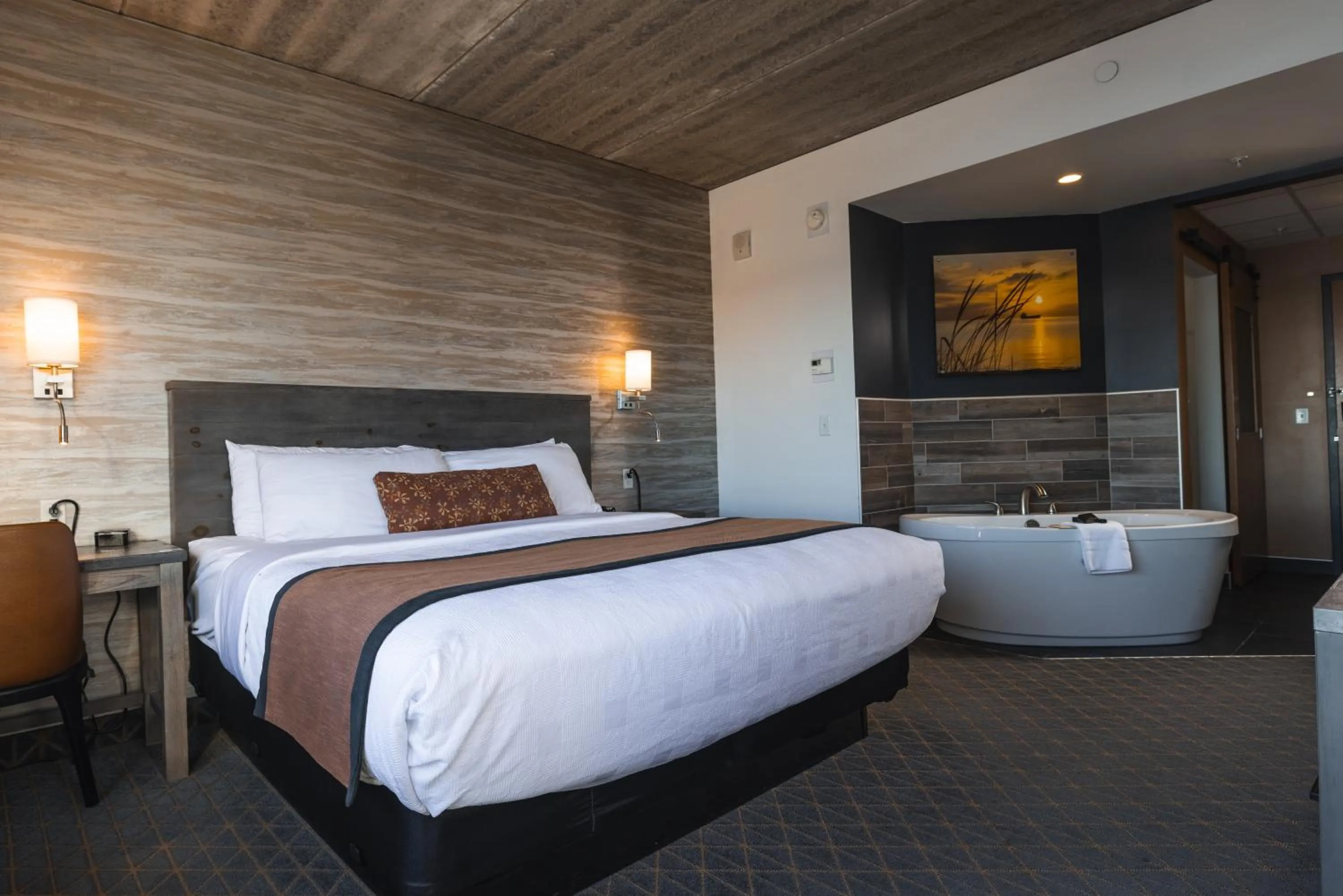 Bed in Pier B Resort