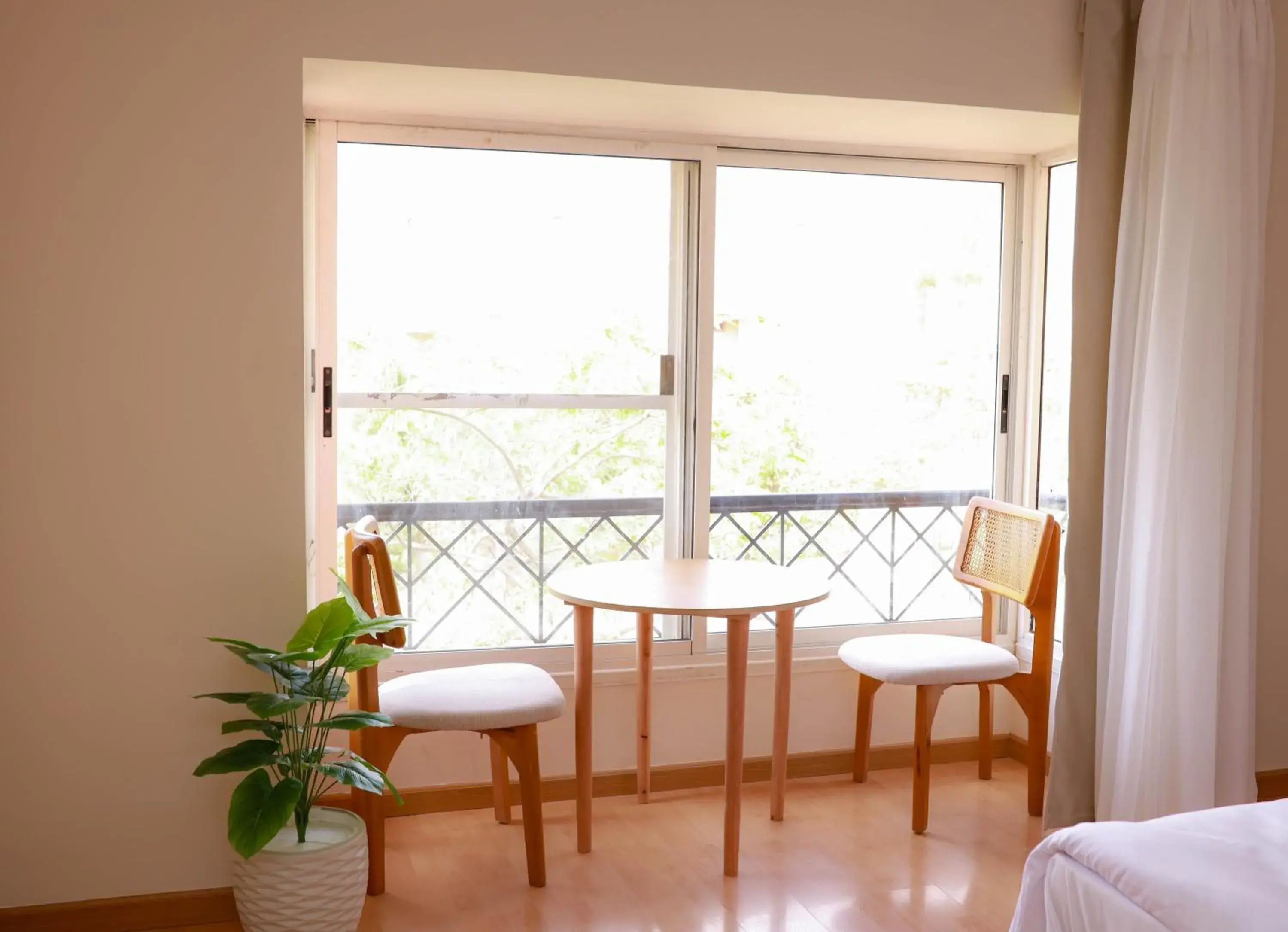 View (from property/room), Bed in Settle Inn Al Rehab City B View (from property/room), Bed in Settle Inn Al Rehab City B