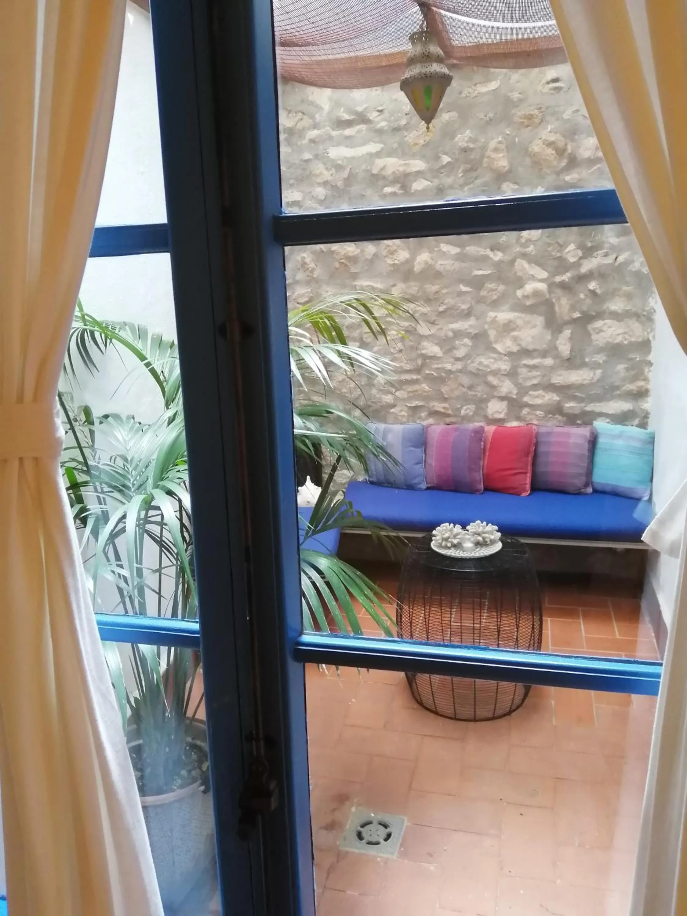 Patio in Blue Home