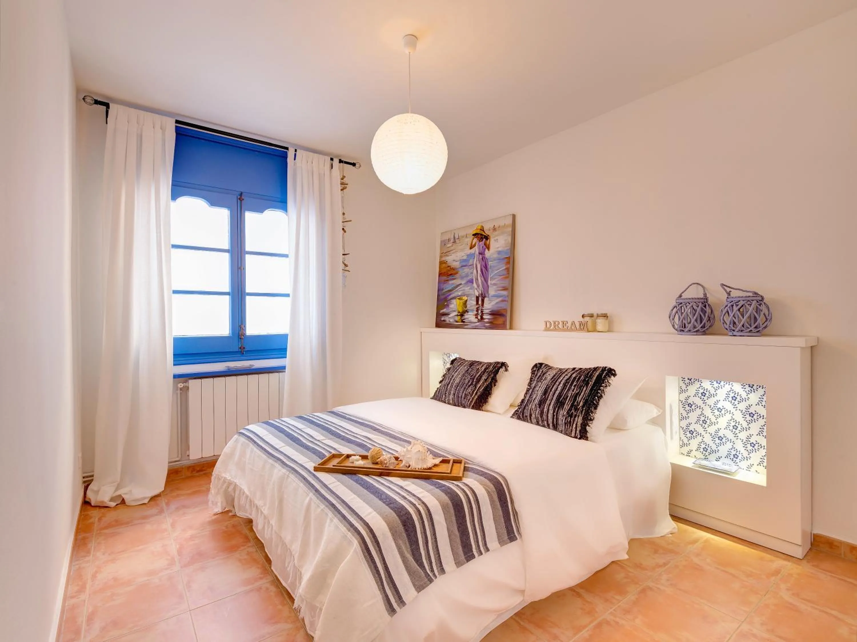 Bed in Blue Home