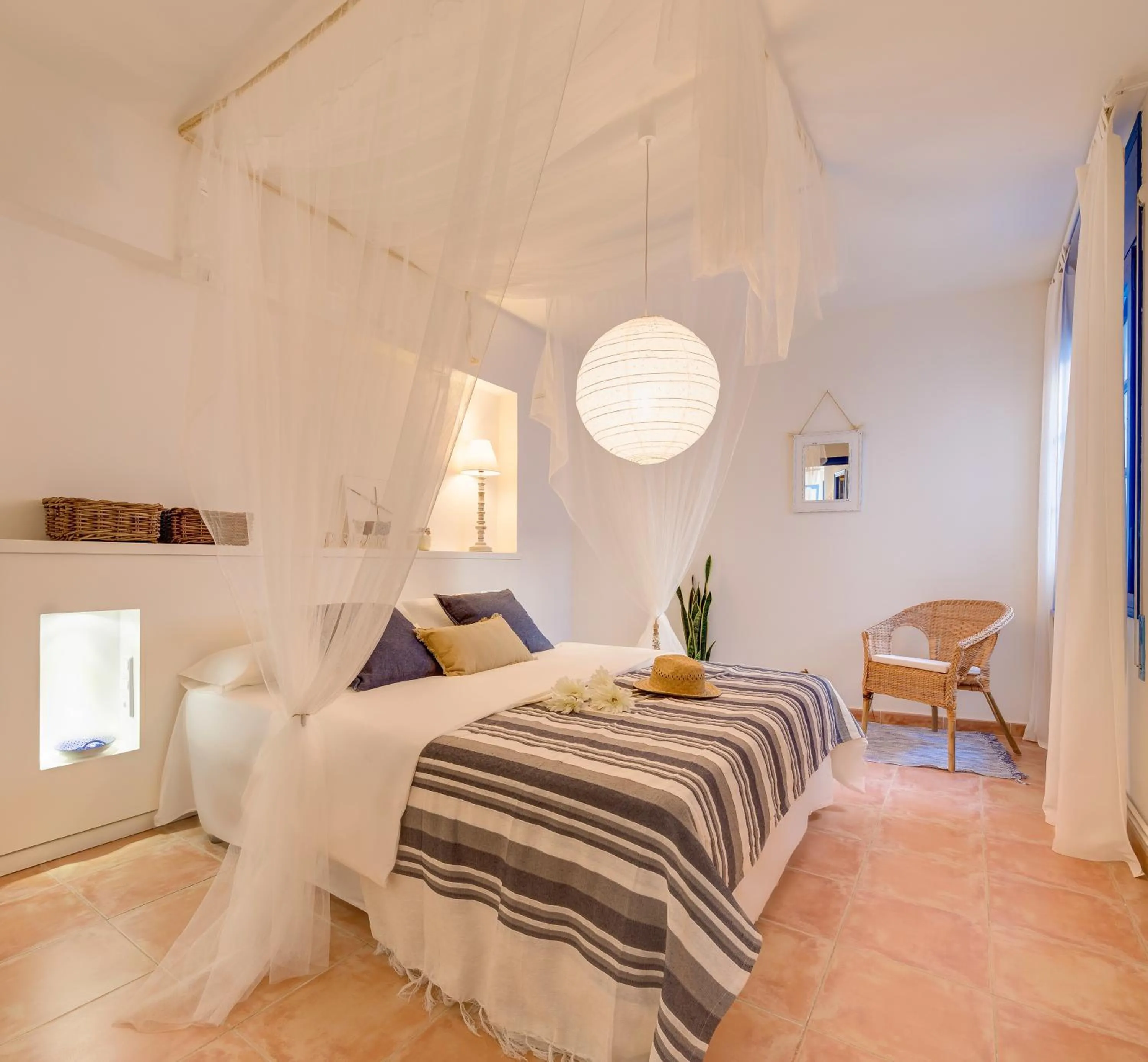 Bed in Blue Home