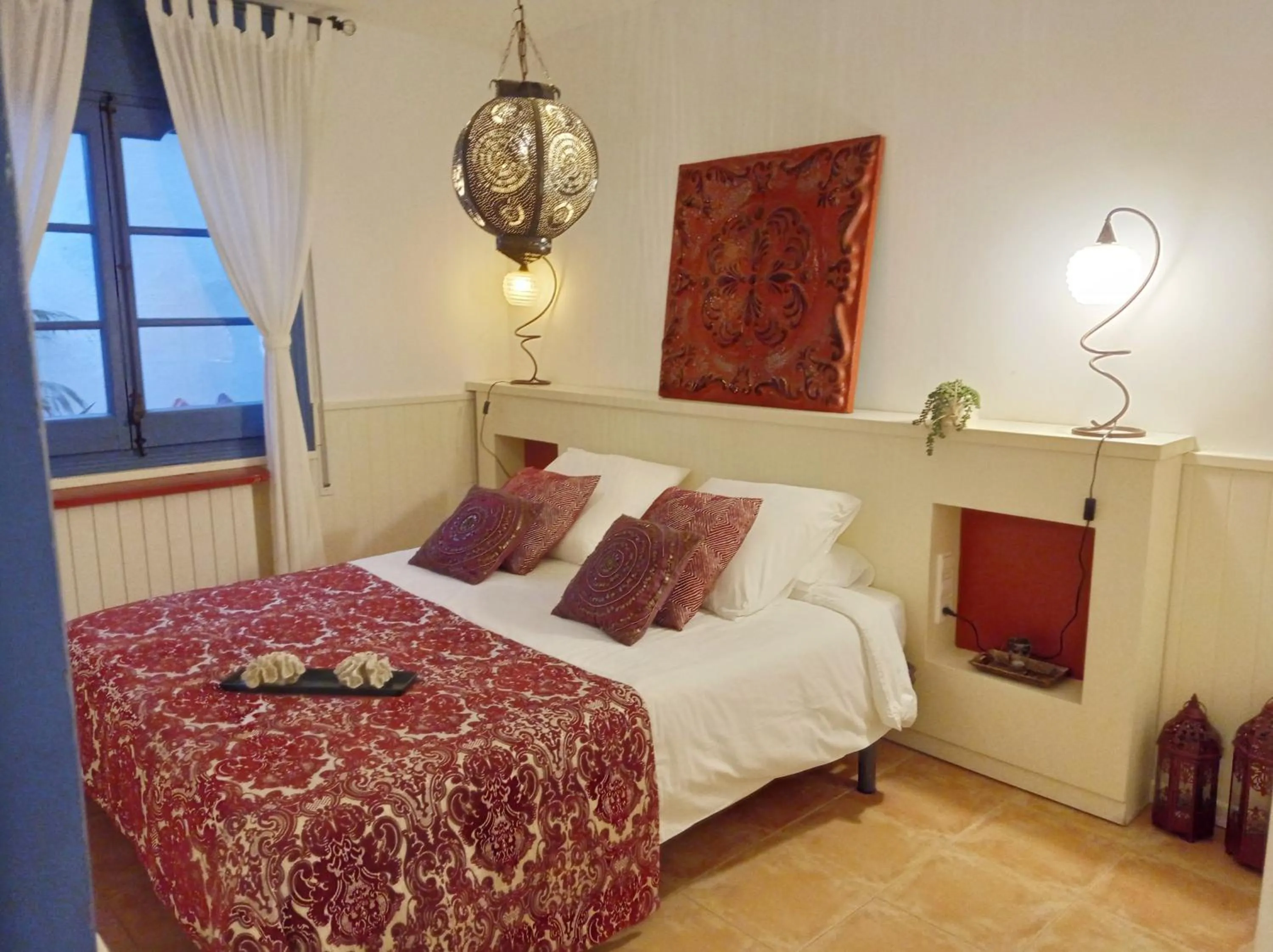 Bedroom, Bed in Blue Home