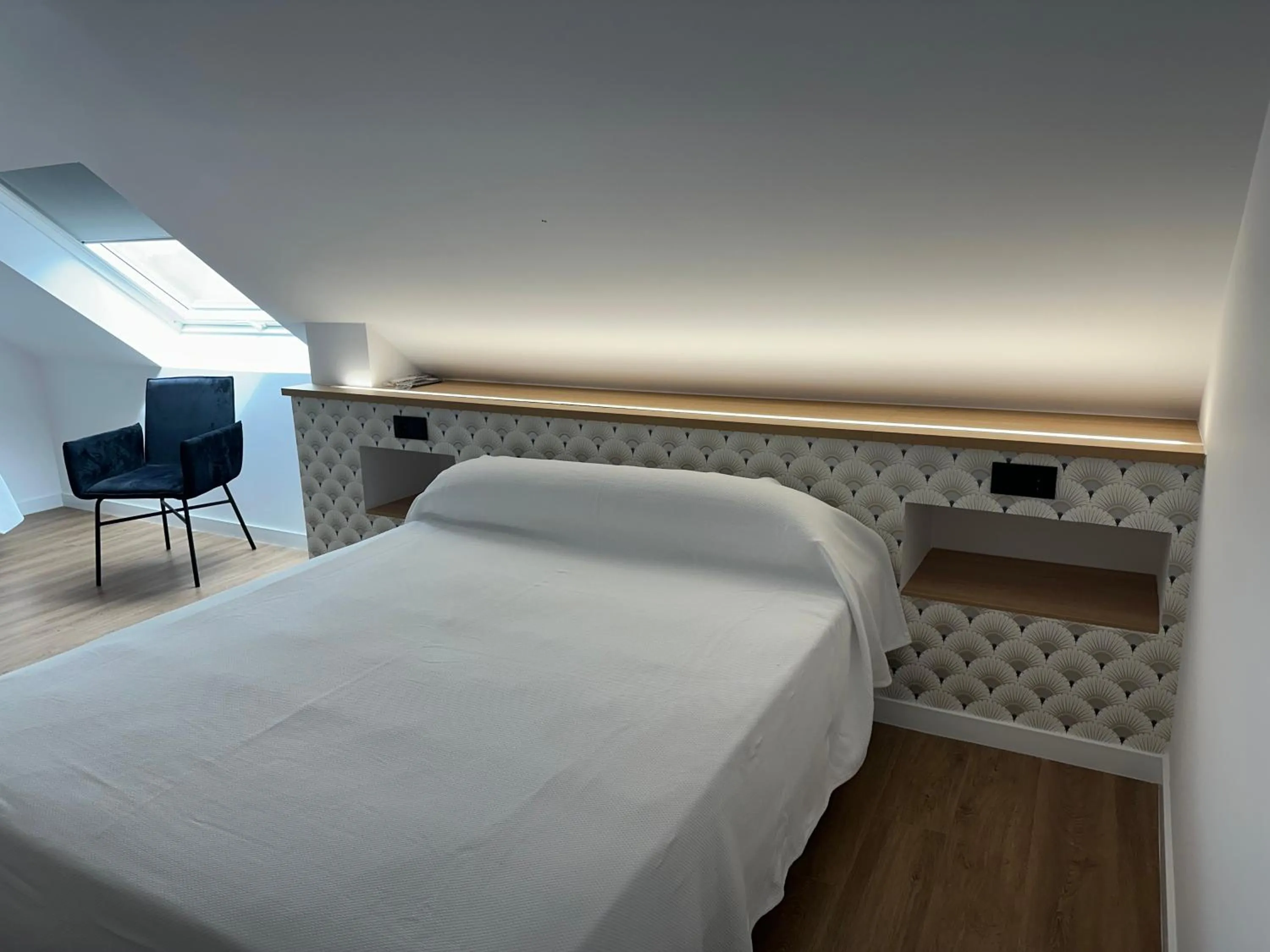 Bed in Hotel Playa de Sardiñeiro