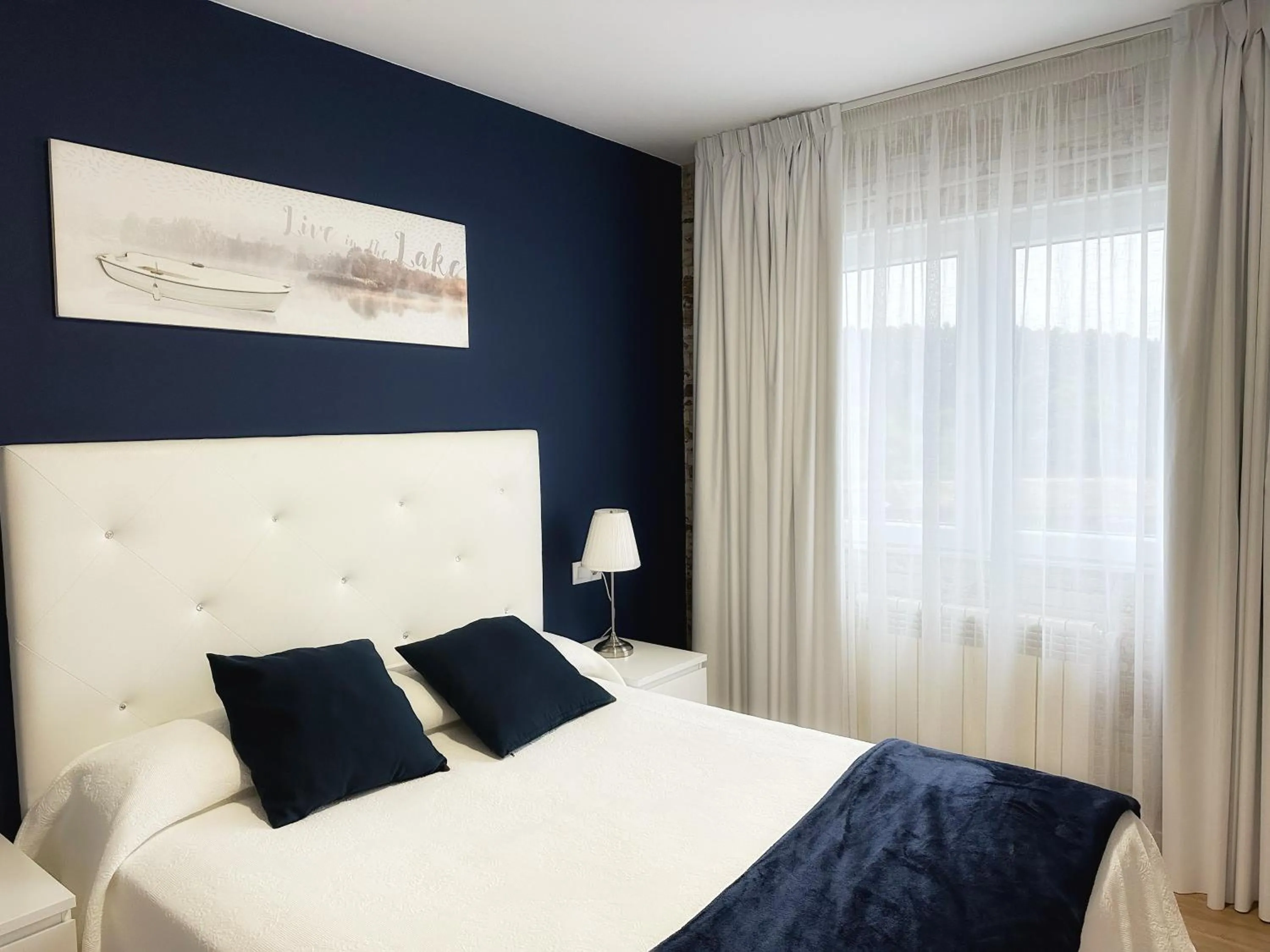 Bed in Hotel Playa de Sardiñeiro