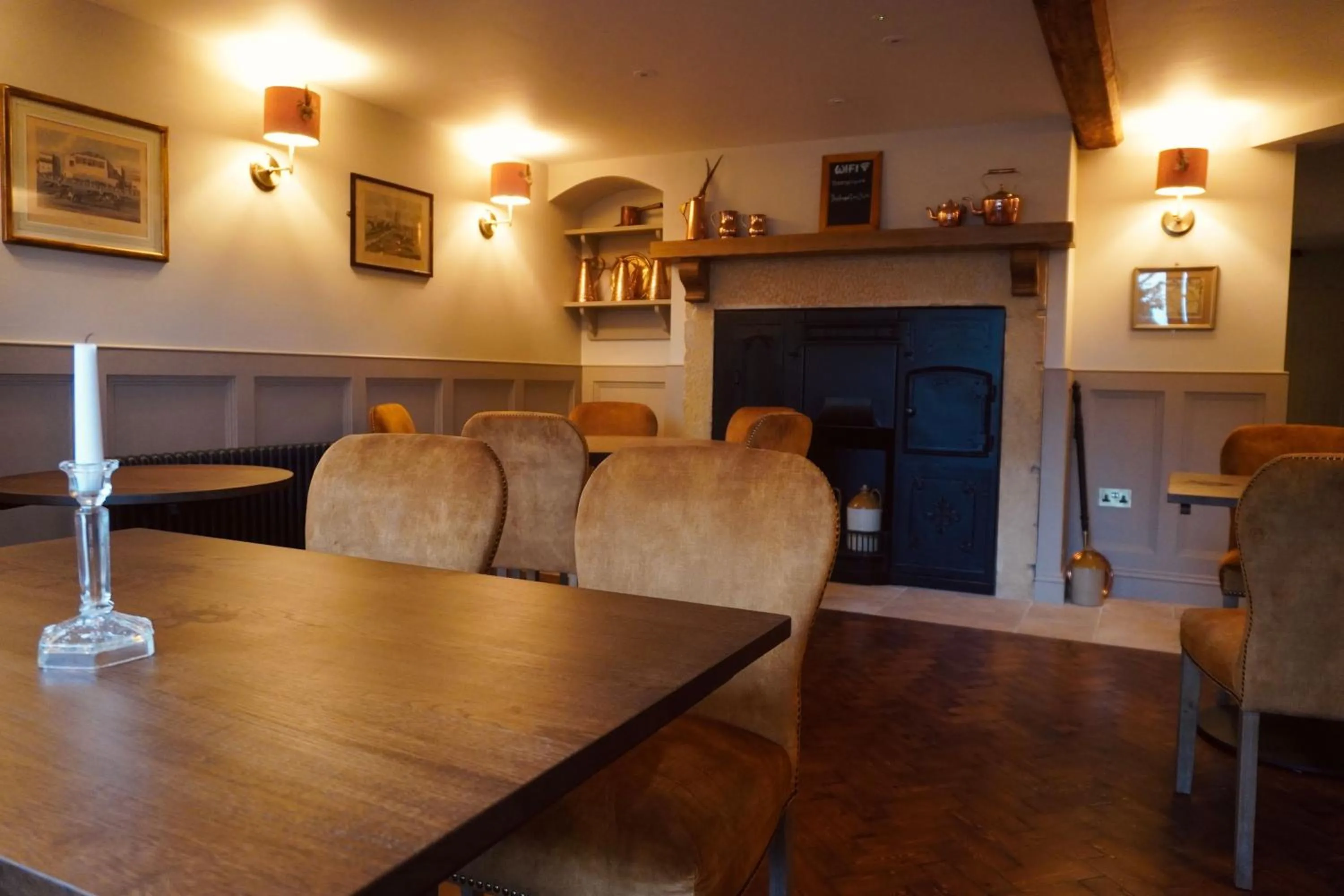 Seating area in The Angel Inn