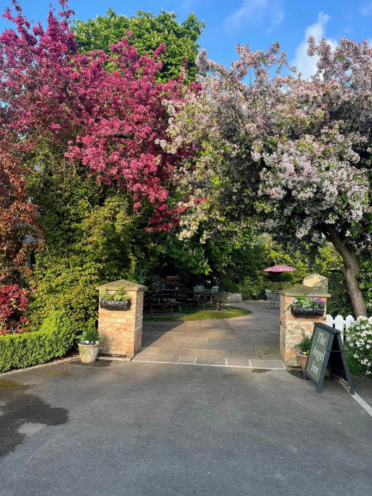 Garden in The Angel Inn