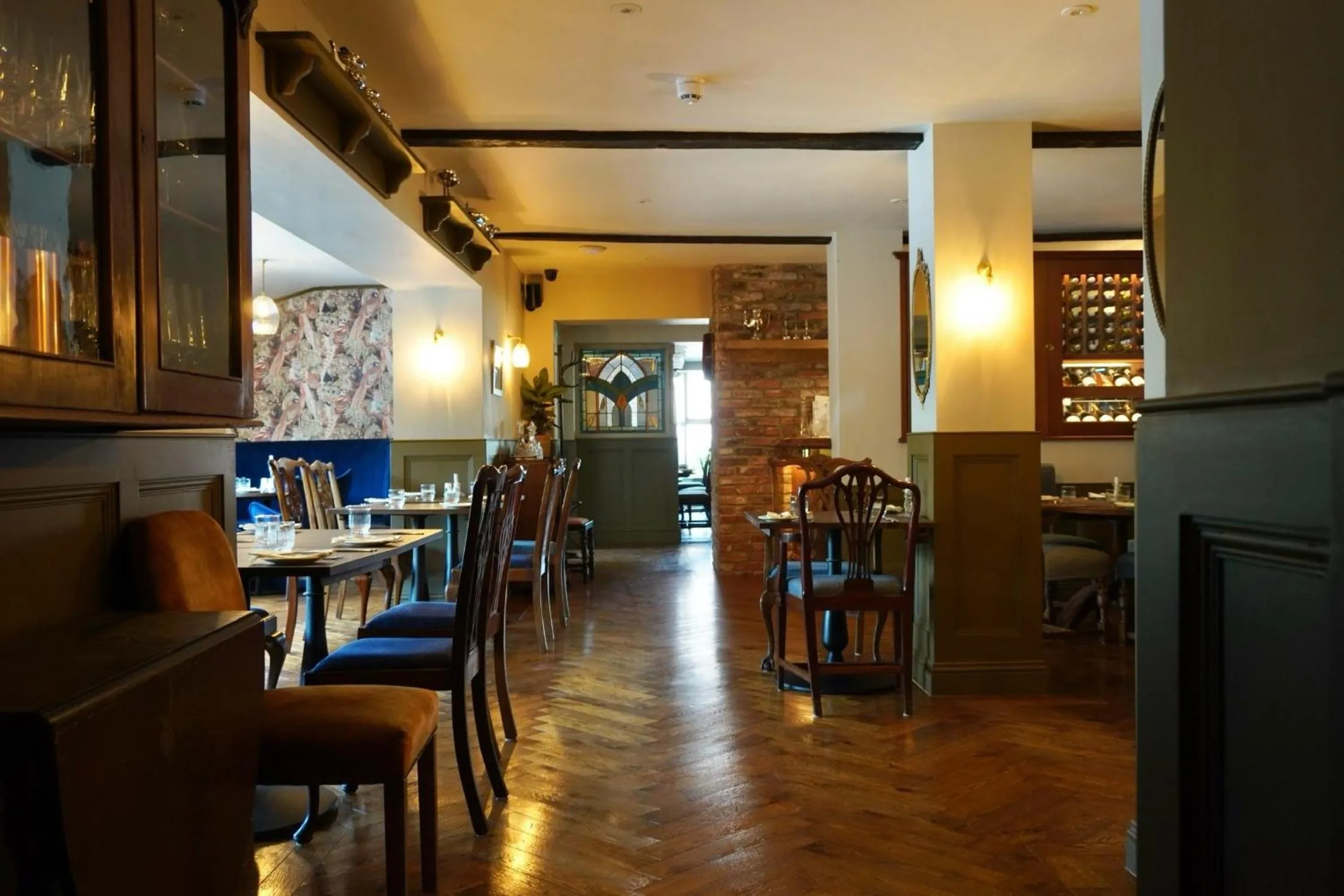 Dining area in The Angel Inn