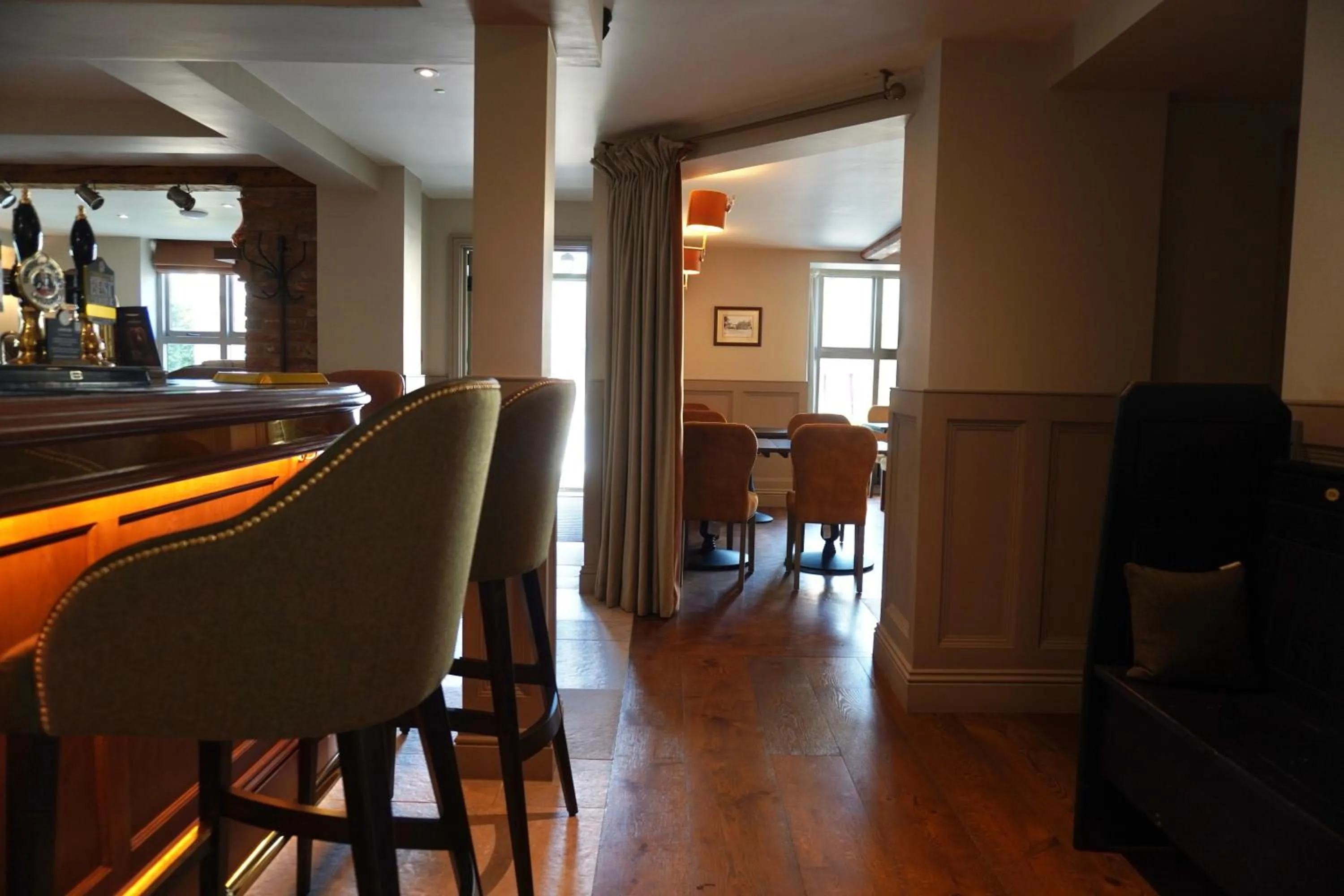Seating area in The Angel Inn