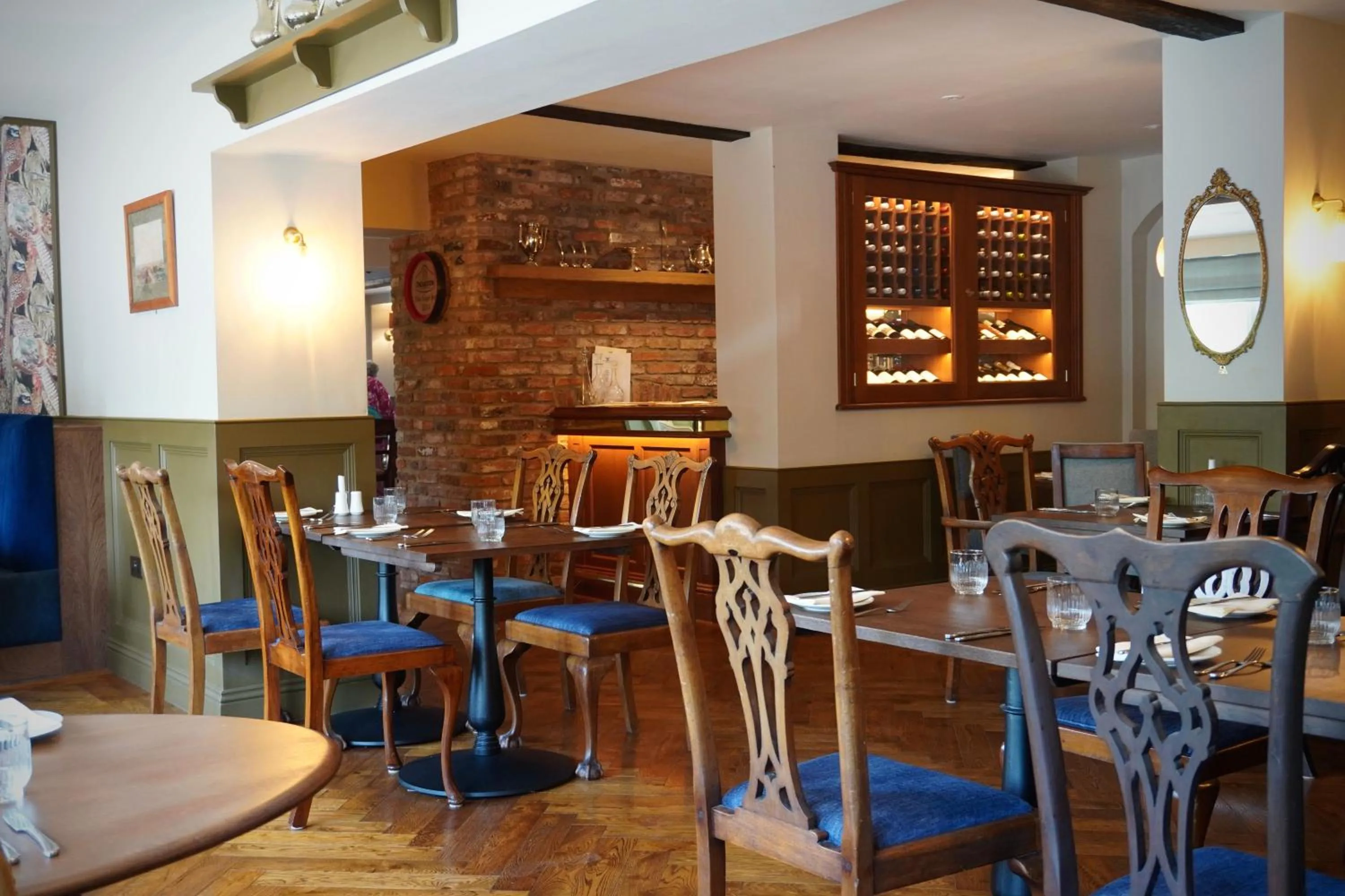 Dining area in The Angel Inn
