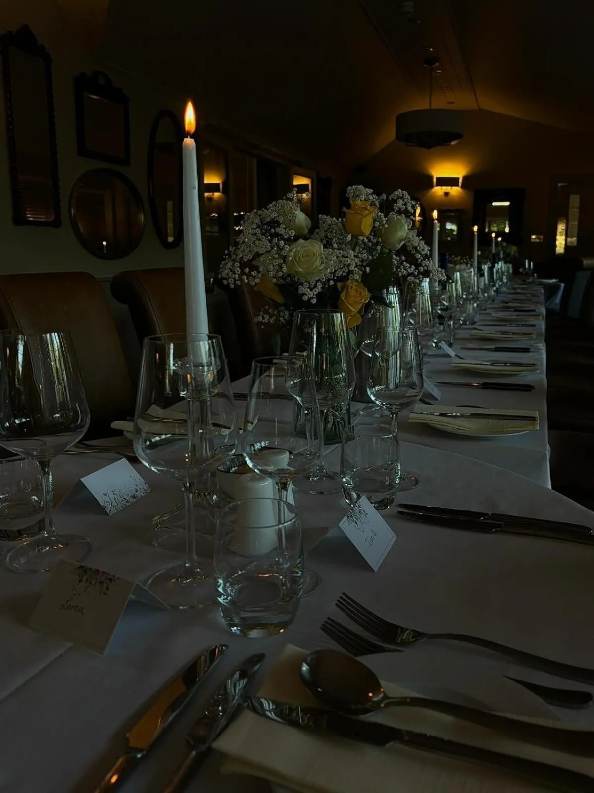 Dining area in The Angel Inn