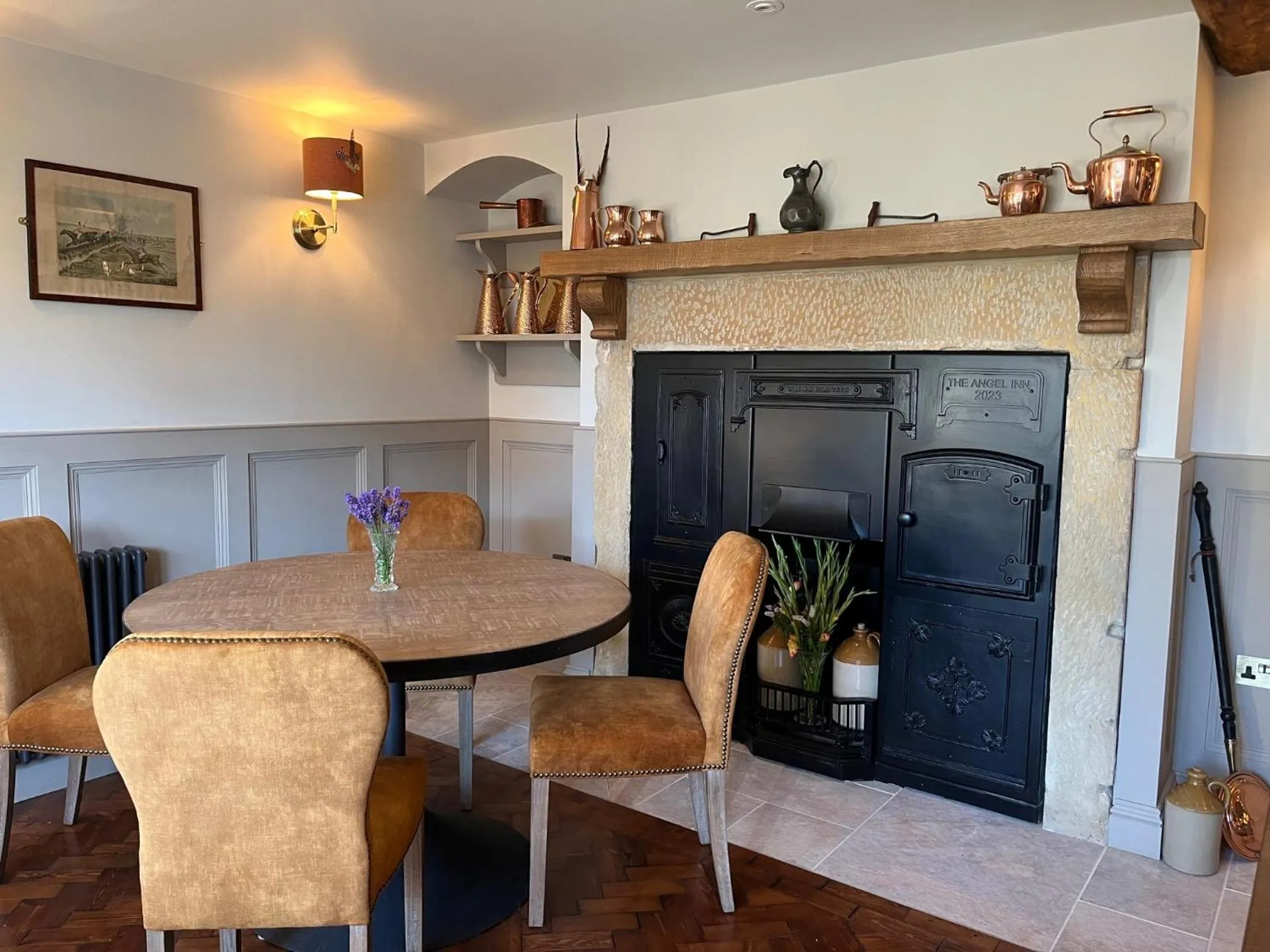 Seating area in The Angel Inn