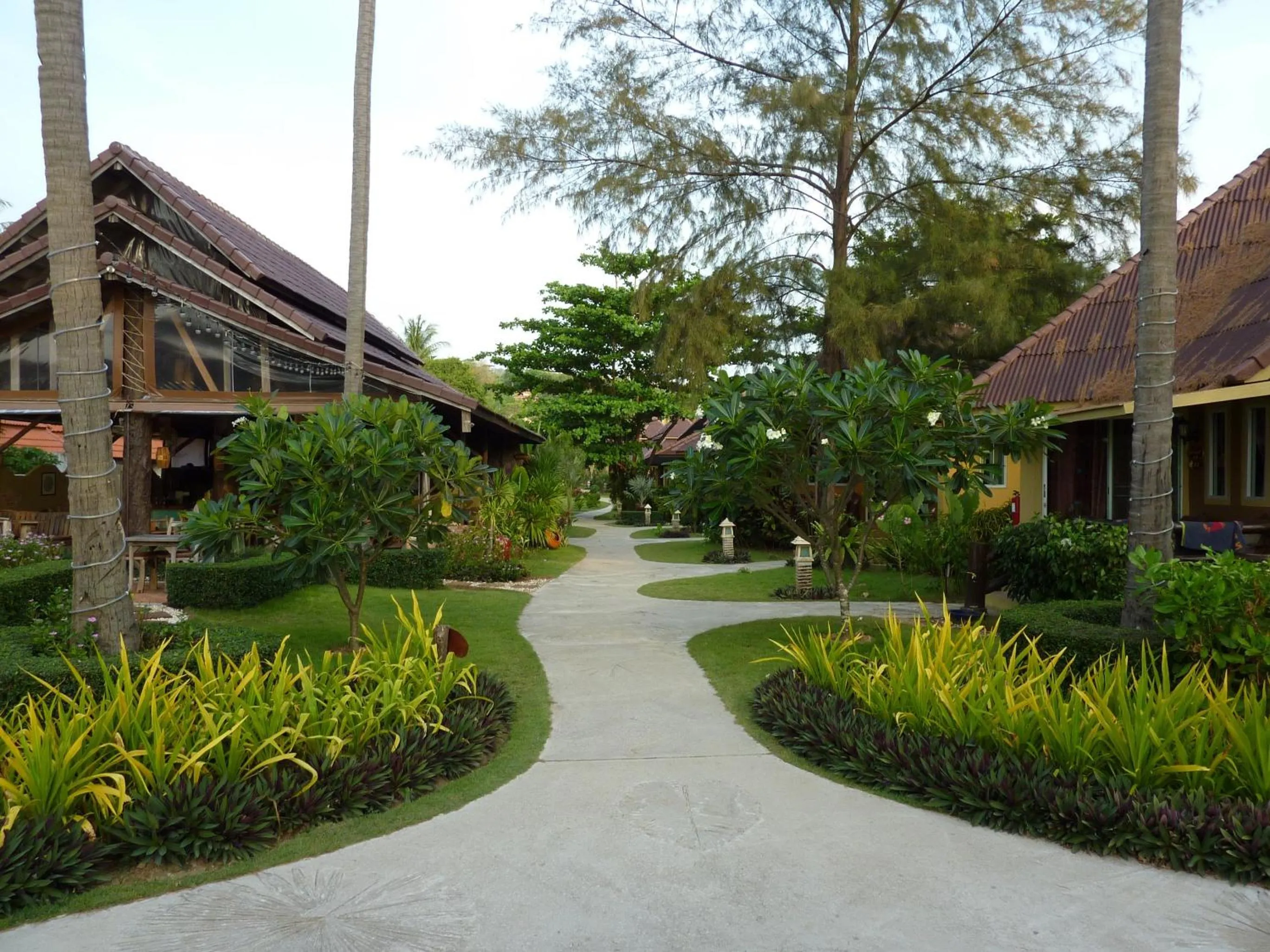 Garden in Lanta Castaway Beach Resort