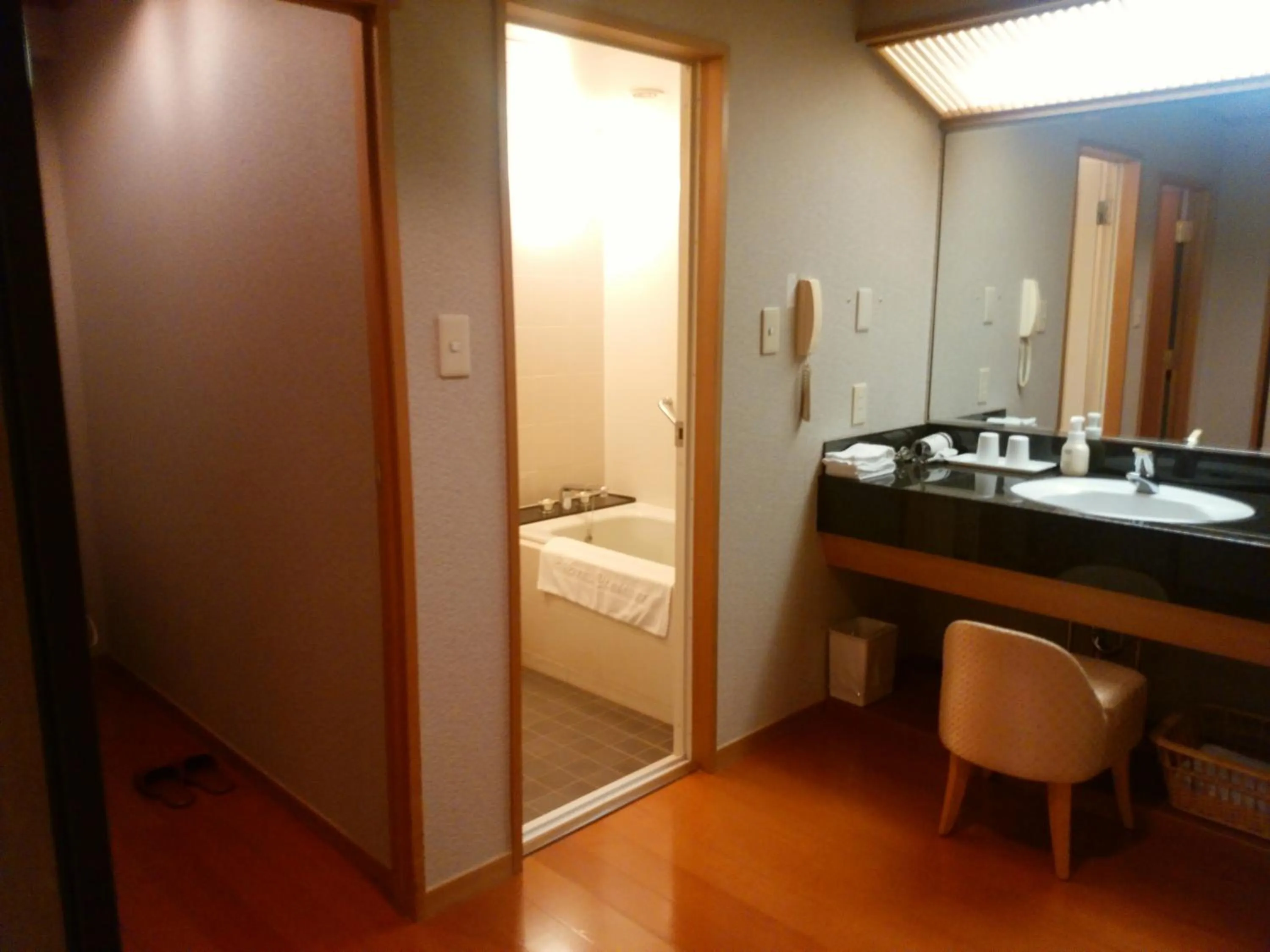 Shower, Bed in JR Hotel Clement Tokushima