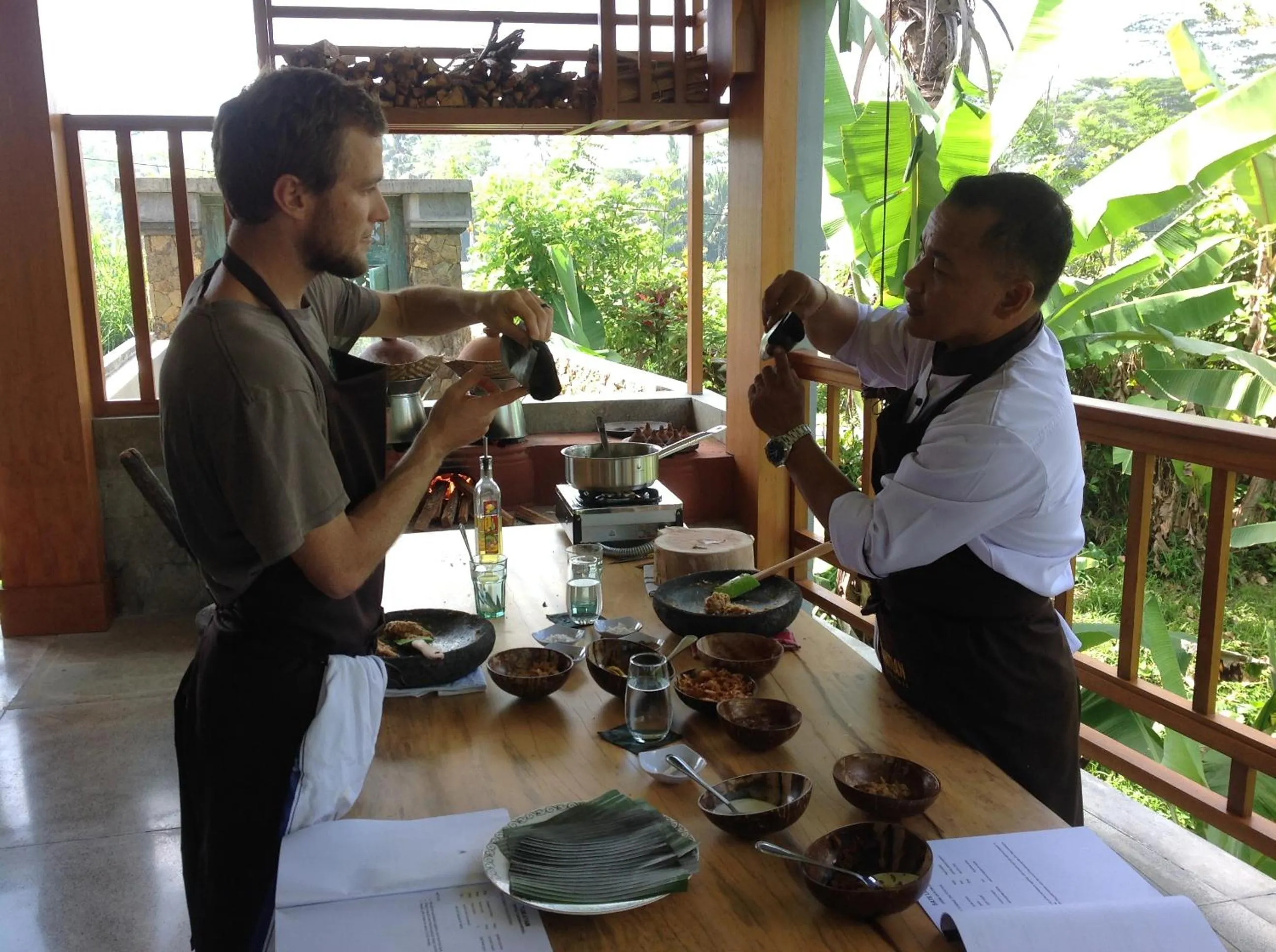 Activities in Pesantian Villa and Warung