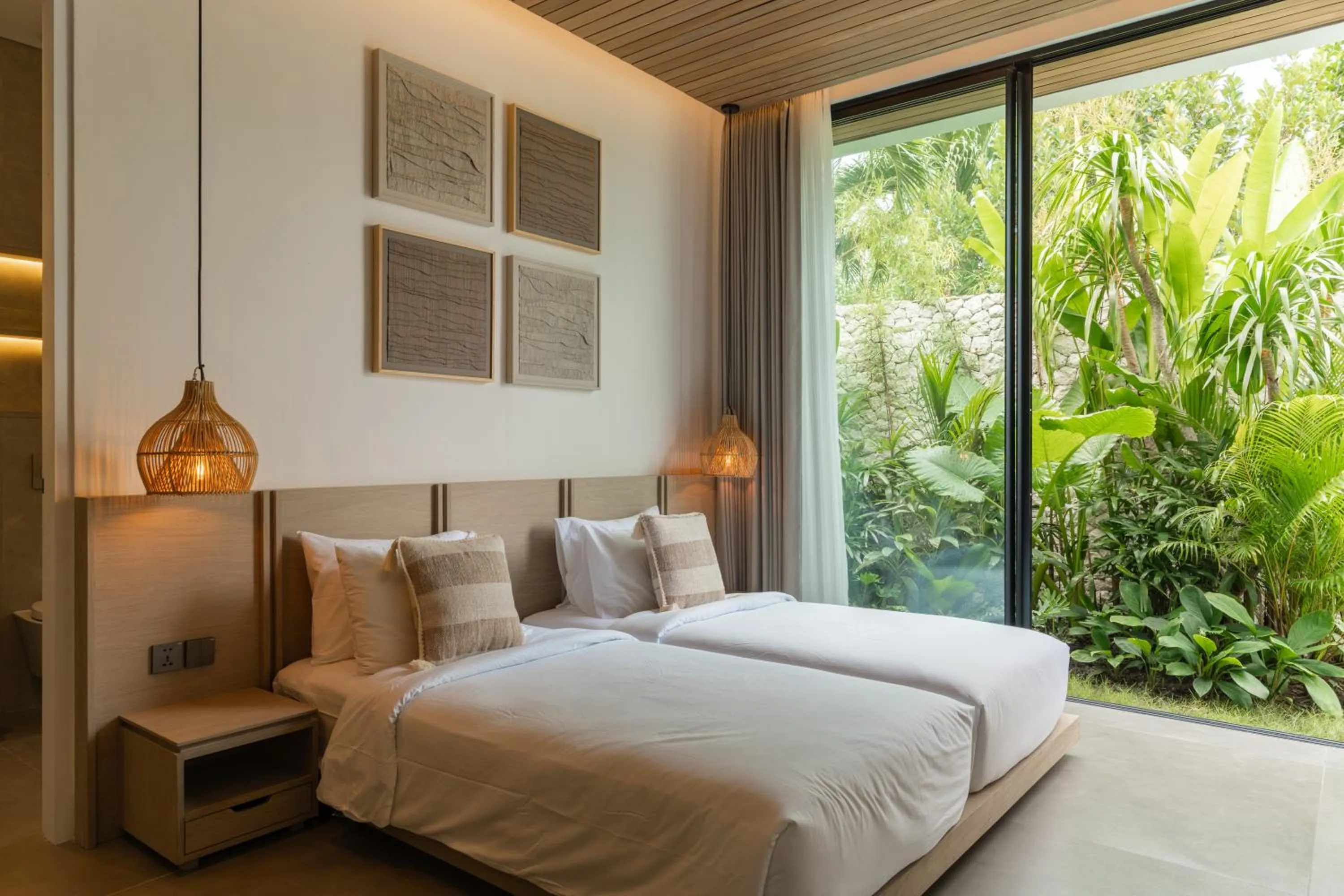 Bedroom, Bed in Villa Moon by Alfred in Bali