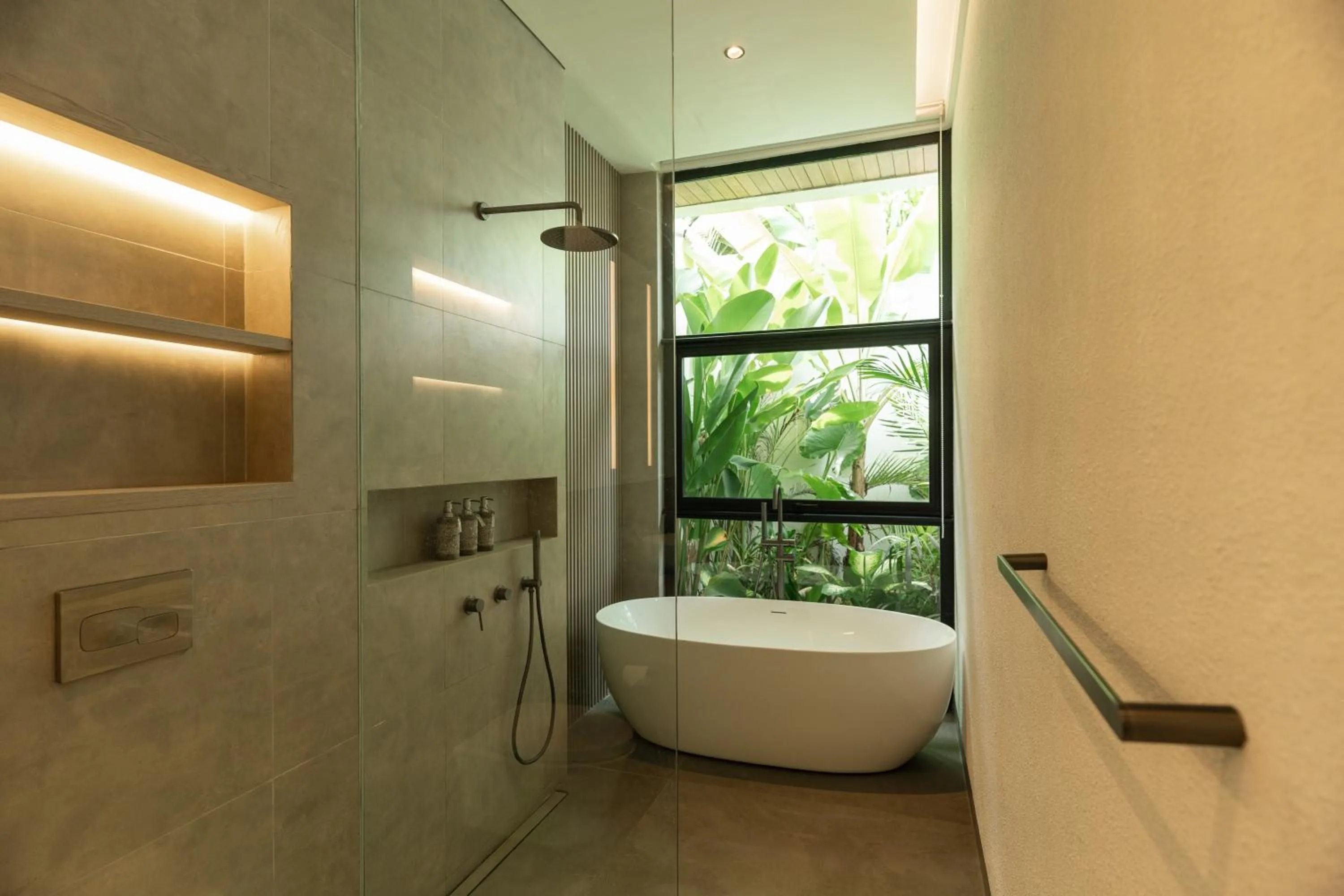 Shower in Villa Moon by Alfred in Bali