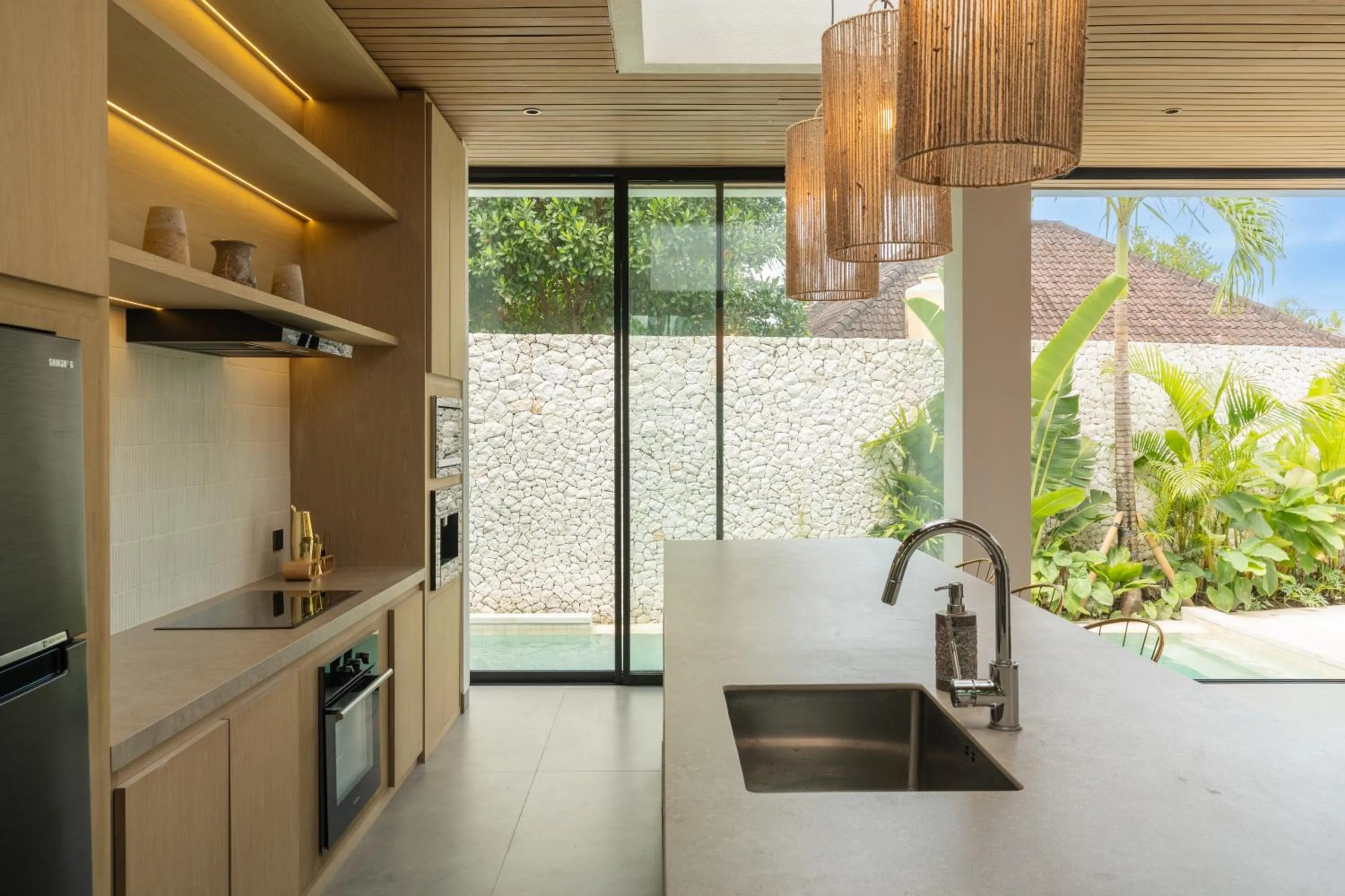 Kitchen or kitchenette in Villa Moon by Alfred in Bali