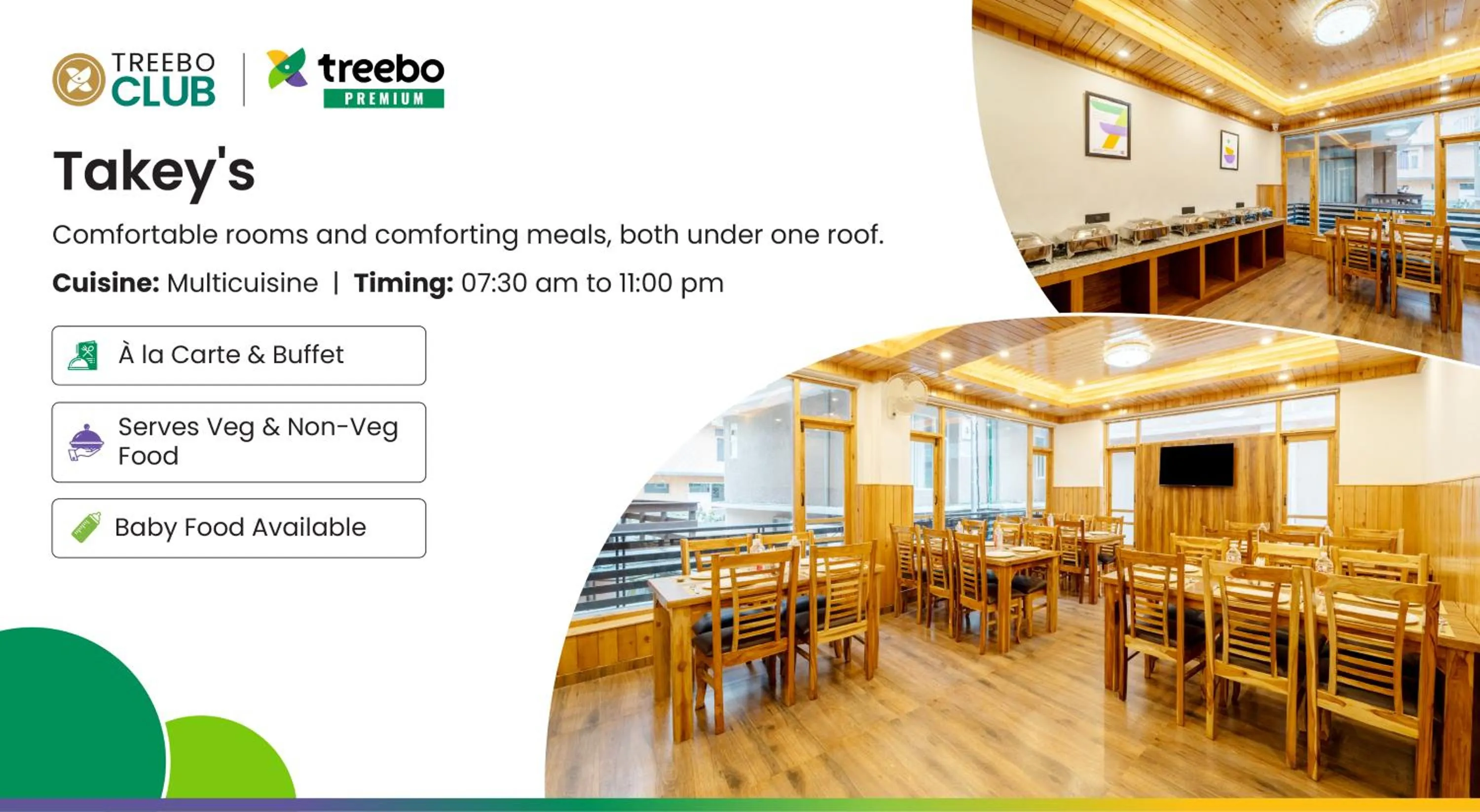Restaurant/places to eat in Treebo Premium The Takey'S, Mall Road