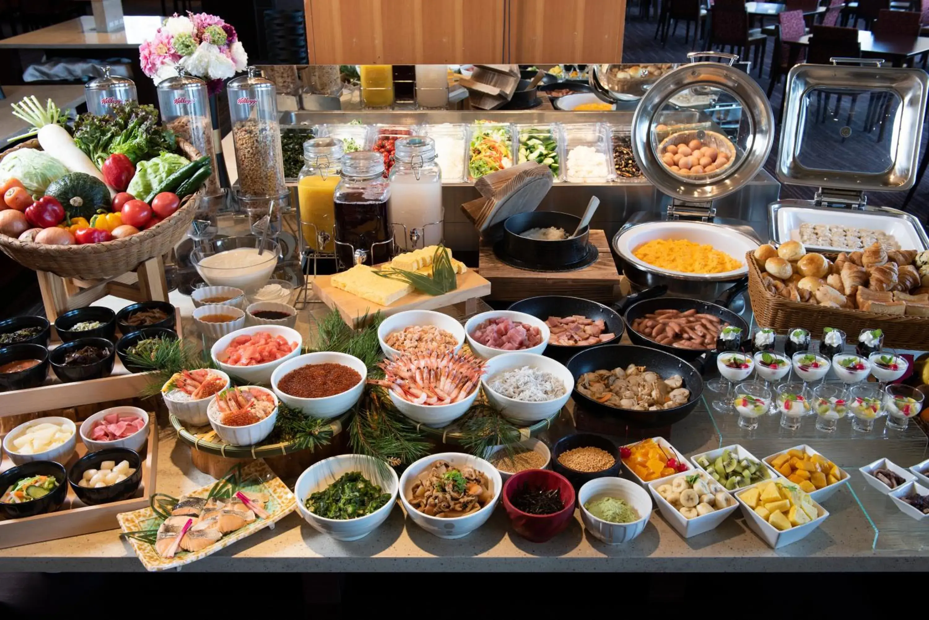 Buffet breakfast in Jodogahama Park Hotel Buffet breakfast in Jodogahama Park Hotel