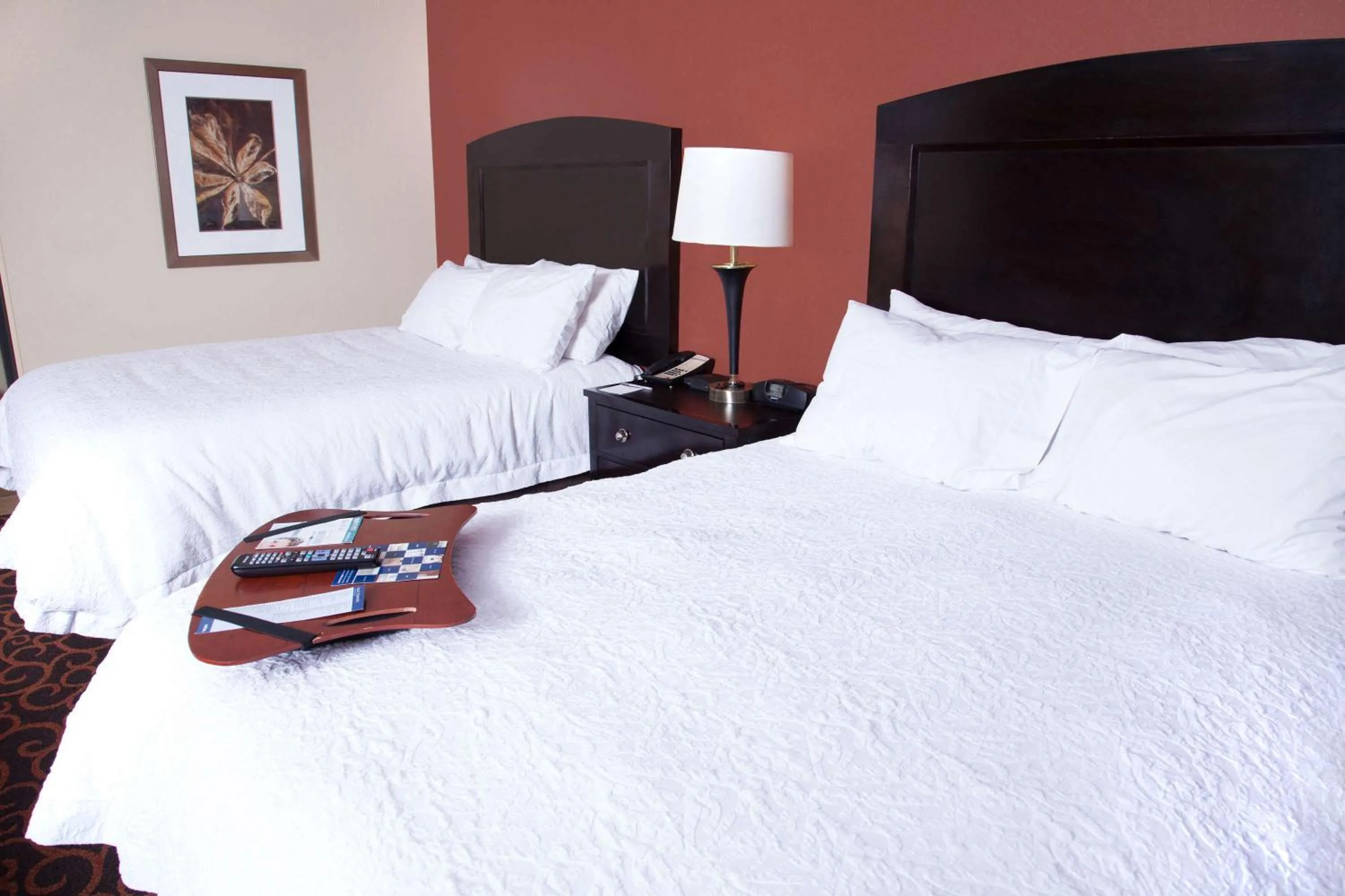 Bed in Hampton Inn & Suites Dickinson ND