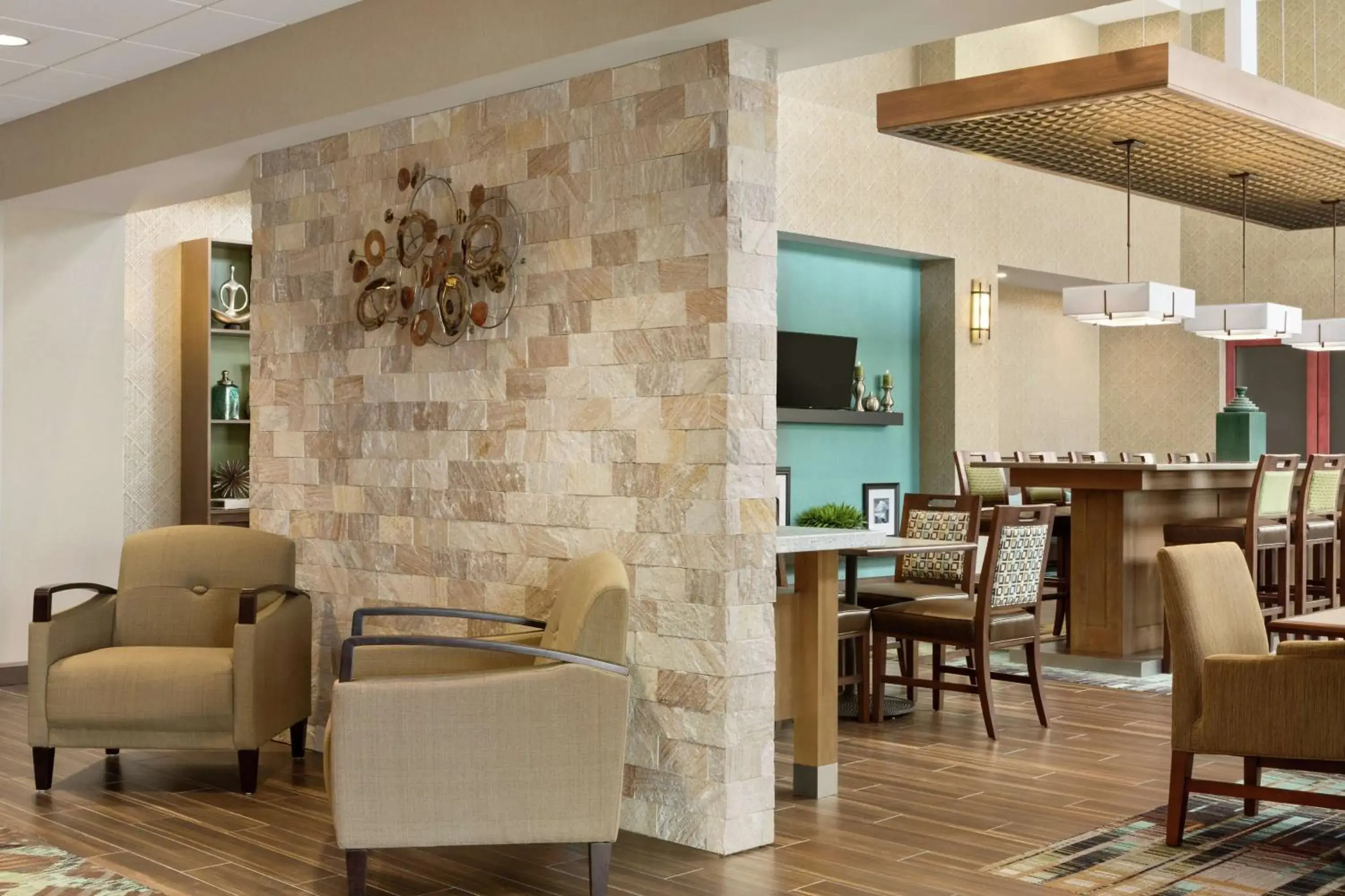 Lobby or reception in Hampton Inn & Suites Minooka Lobby or reception in Hampton Inn & Suites Minooka